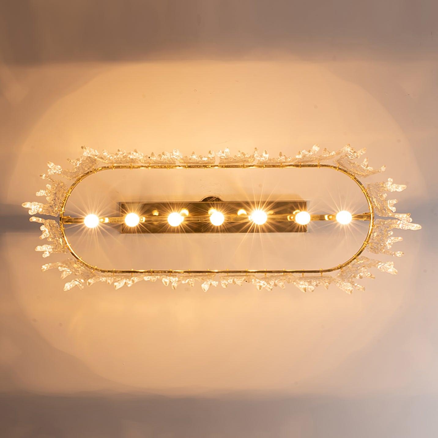 Cathaa Postmodern Luxury Rectangular Icicle Glass Crystal Chandelier - Blowlighting