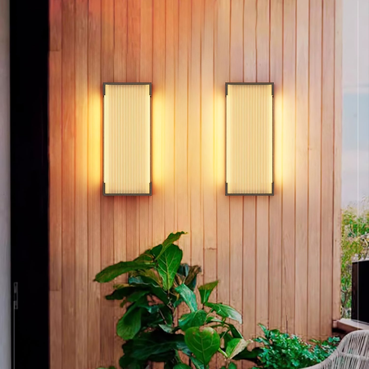 Rectangular Outdoor Wall Light - Blowlighting