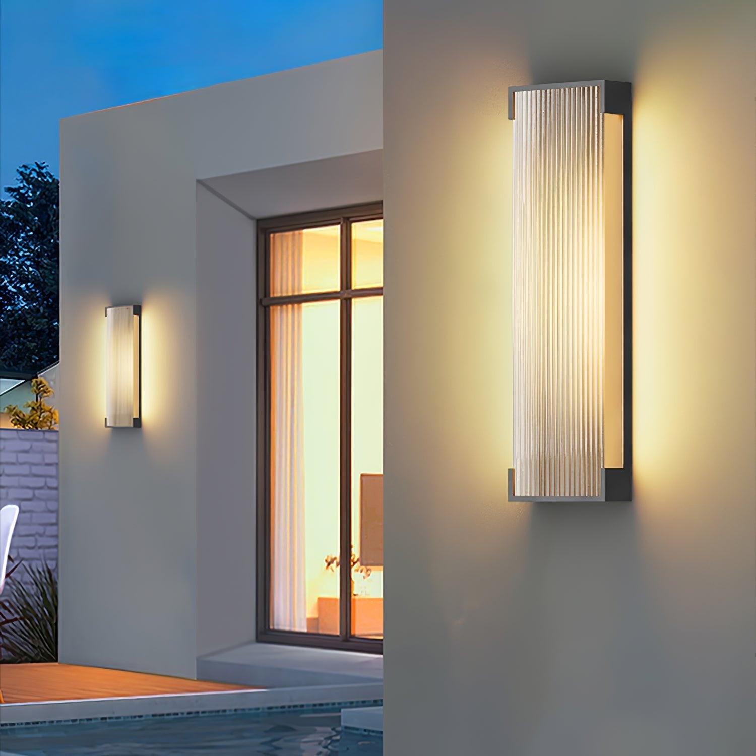 Rectangular Outdoor Wall Light - Blowlighting