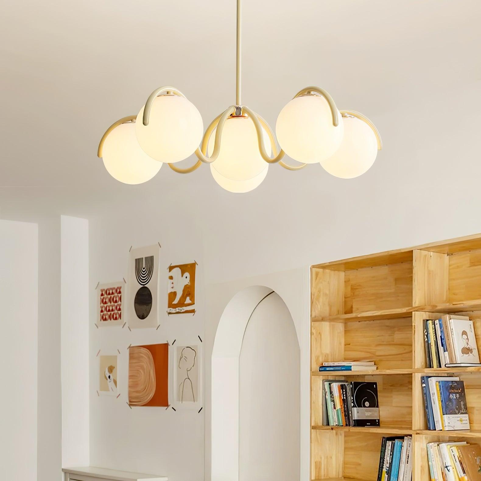 Reedway Curve Linear Chandelier - Blowlighting