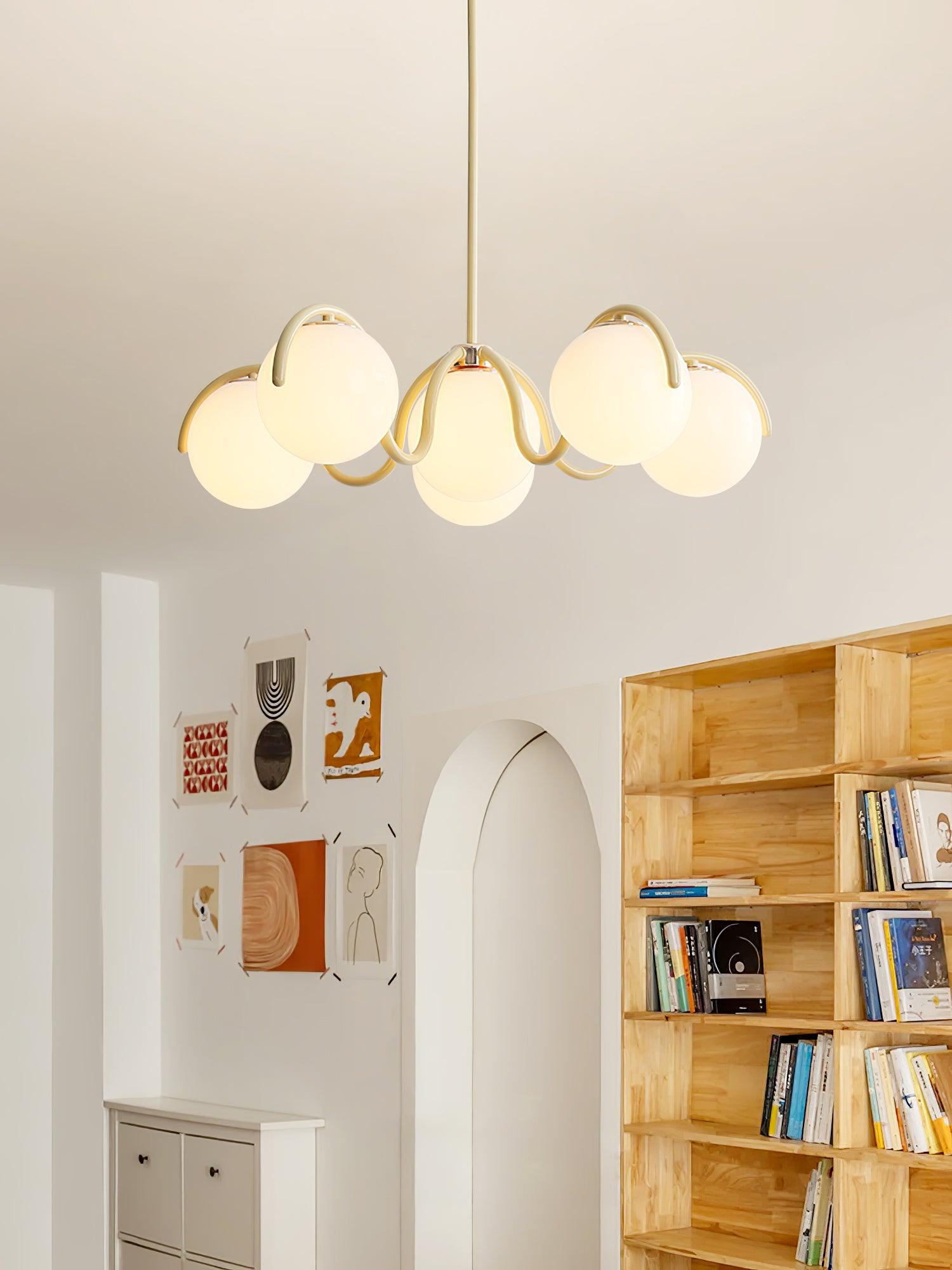 Reedway Curve Linear Chandelier - Blowlighting