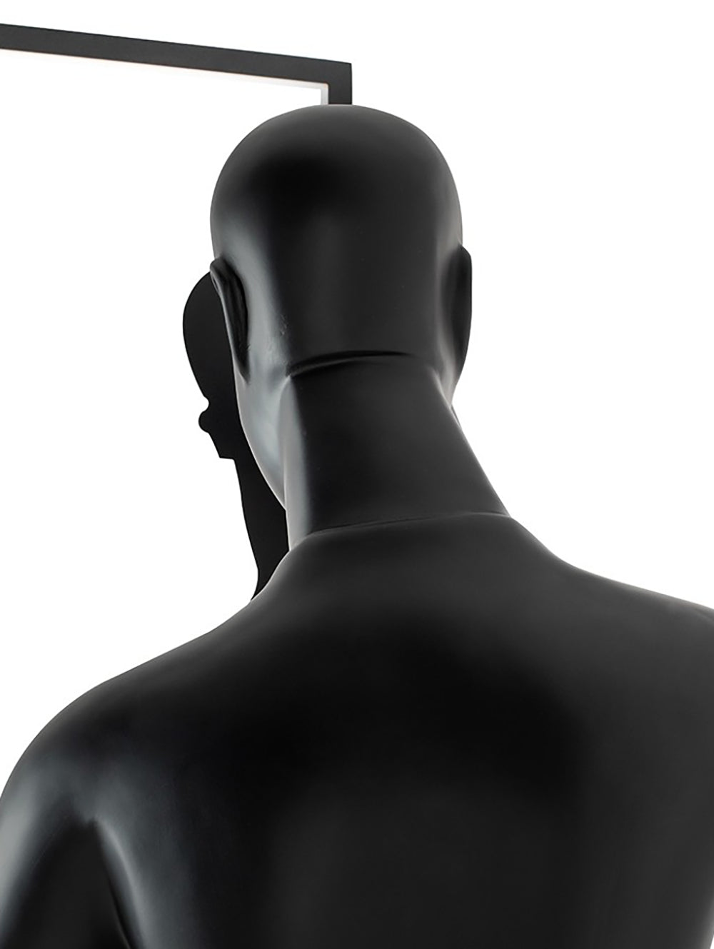 Onoryra Sculptural Black Metal Mirror Floor Lamp - Blowlighting