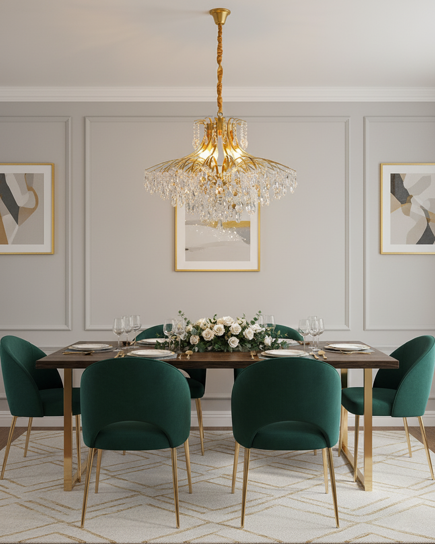 Violetfall Luxurious Crystal Wisteria Chandelier