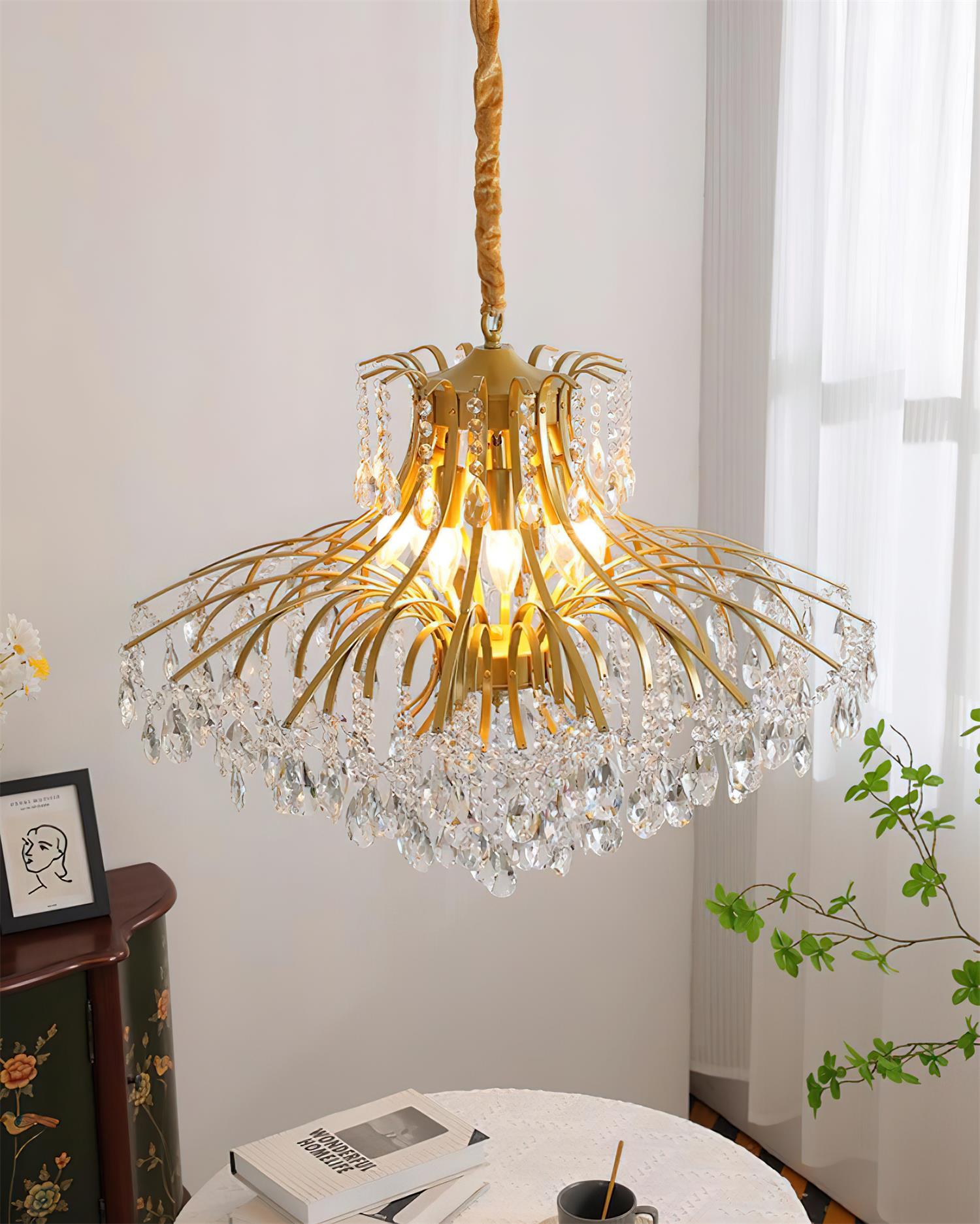 Violetfall Luxurious Crystal Wisteria Chandelier