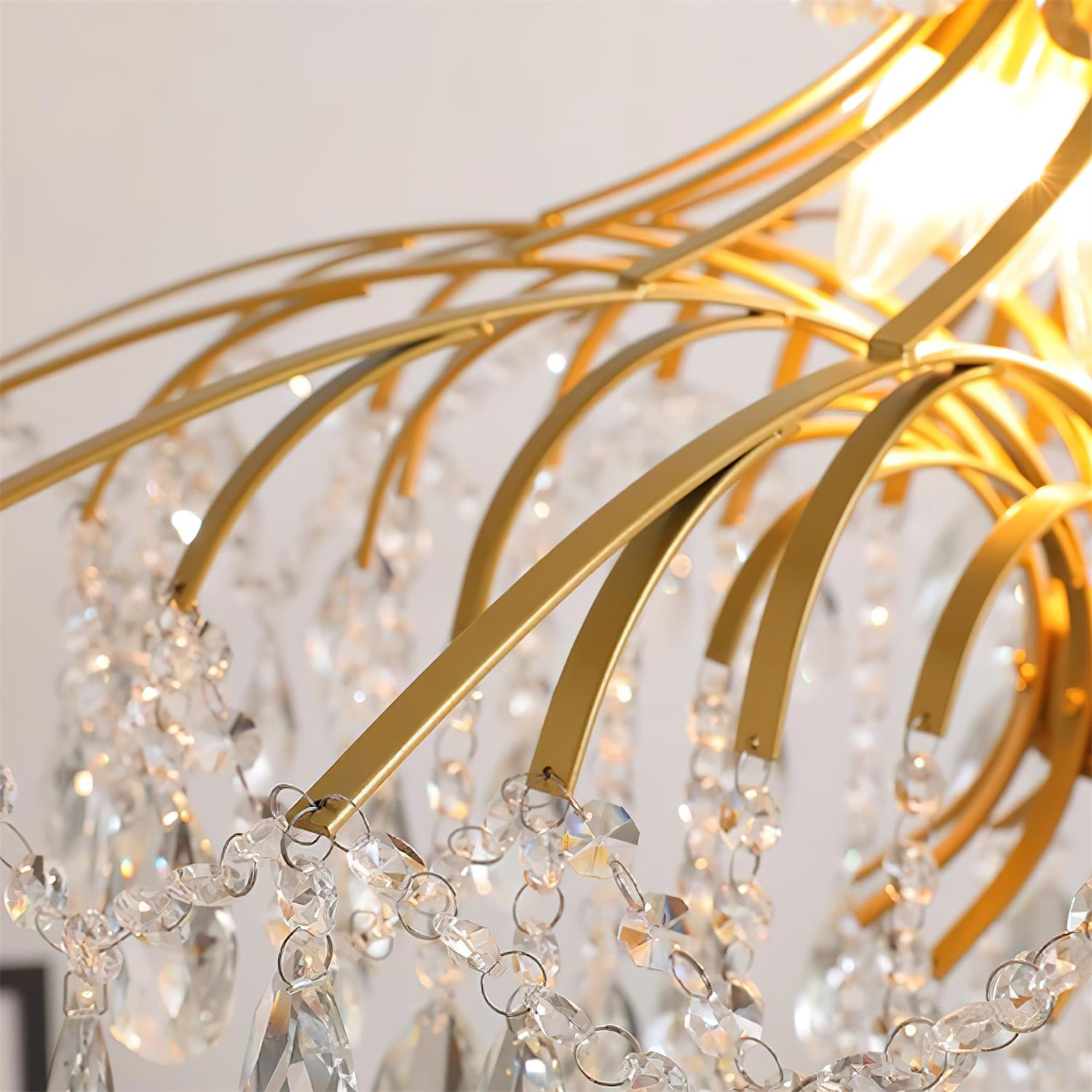 Violetfall Luxurious Crystal Wisteria Chandelier