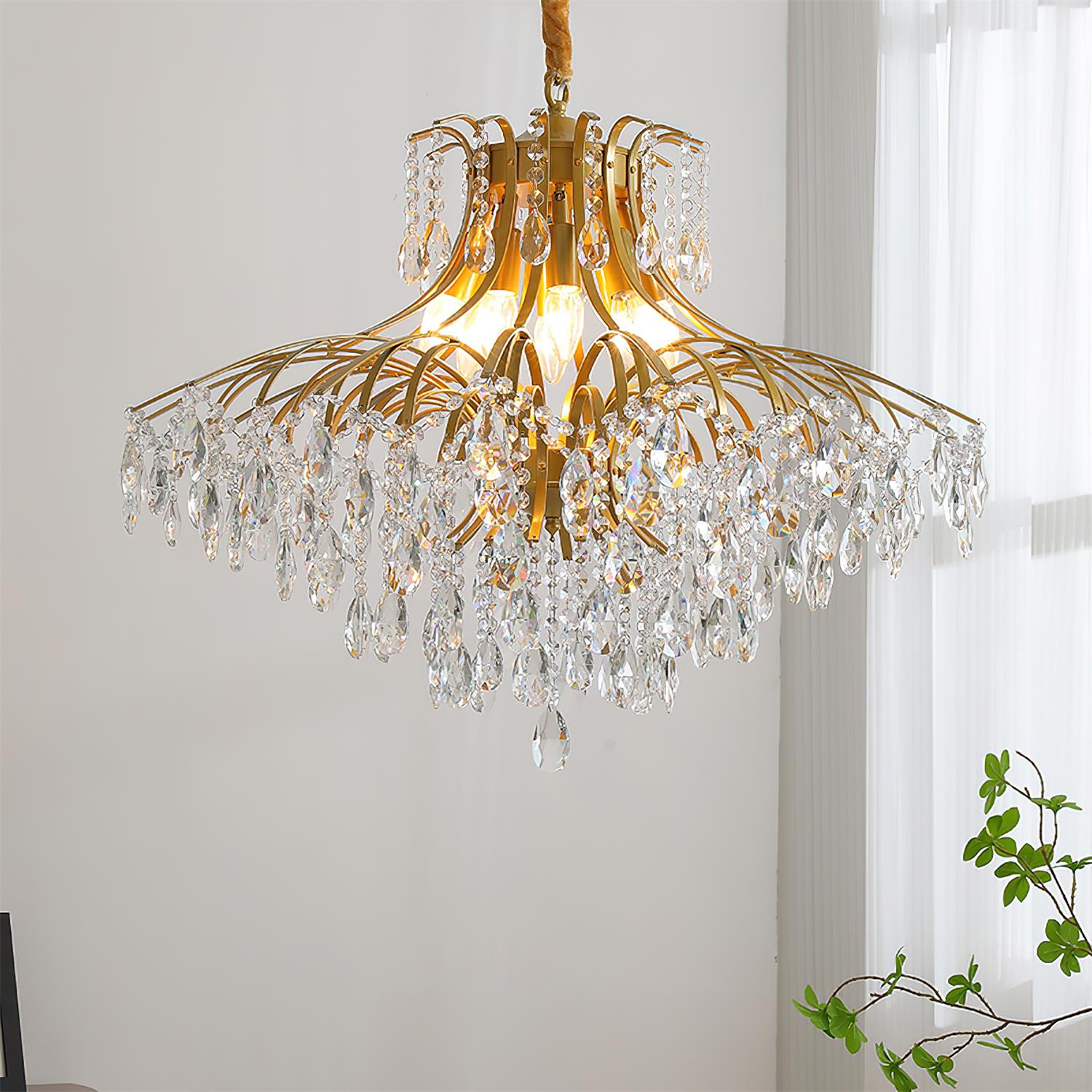 Violetfall Luxurious Crystal Wisteria Chandelier