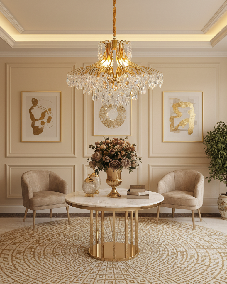Violetfall Luxurious Crystal Wisteria Chandelier