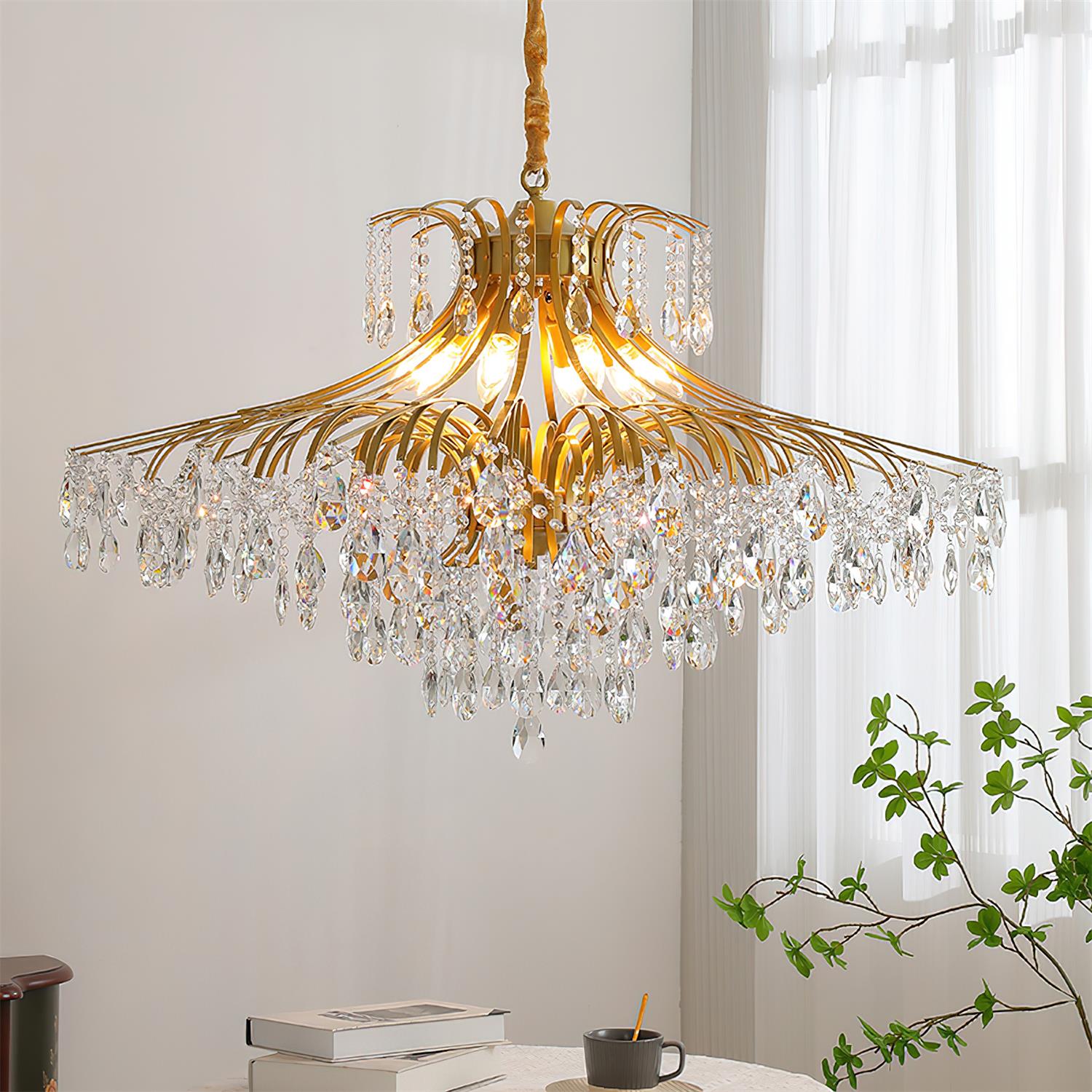 Violetfall Luxurious Crystal Wisteria Chandelier