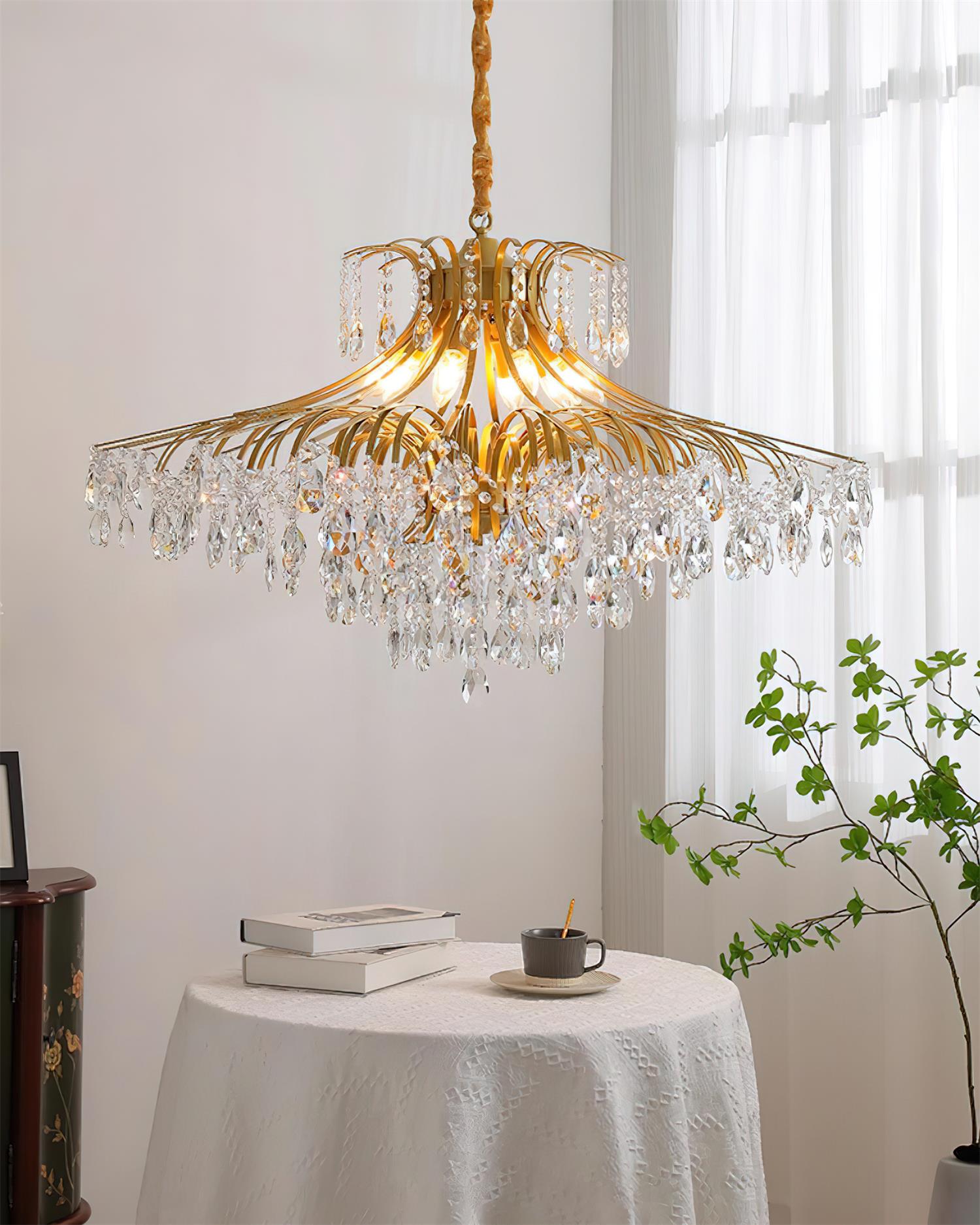Violetfall Luxurious Crystal Wisteria Chandelier