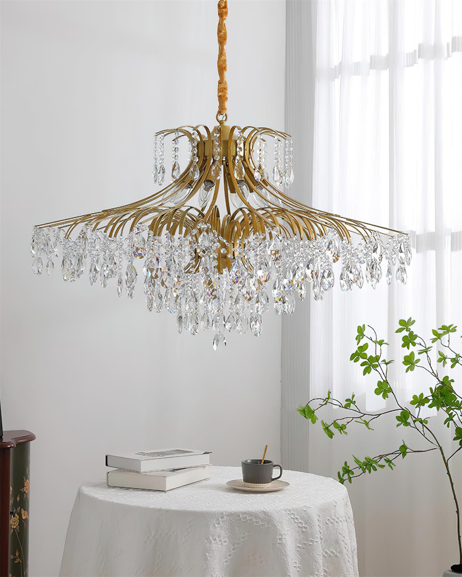 Violetfall Luxurious Crystal Wisteria Chandelier