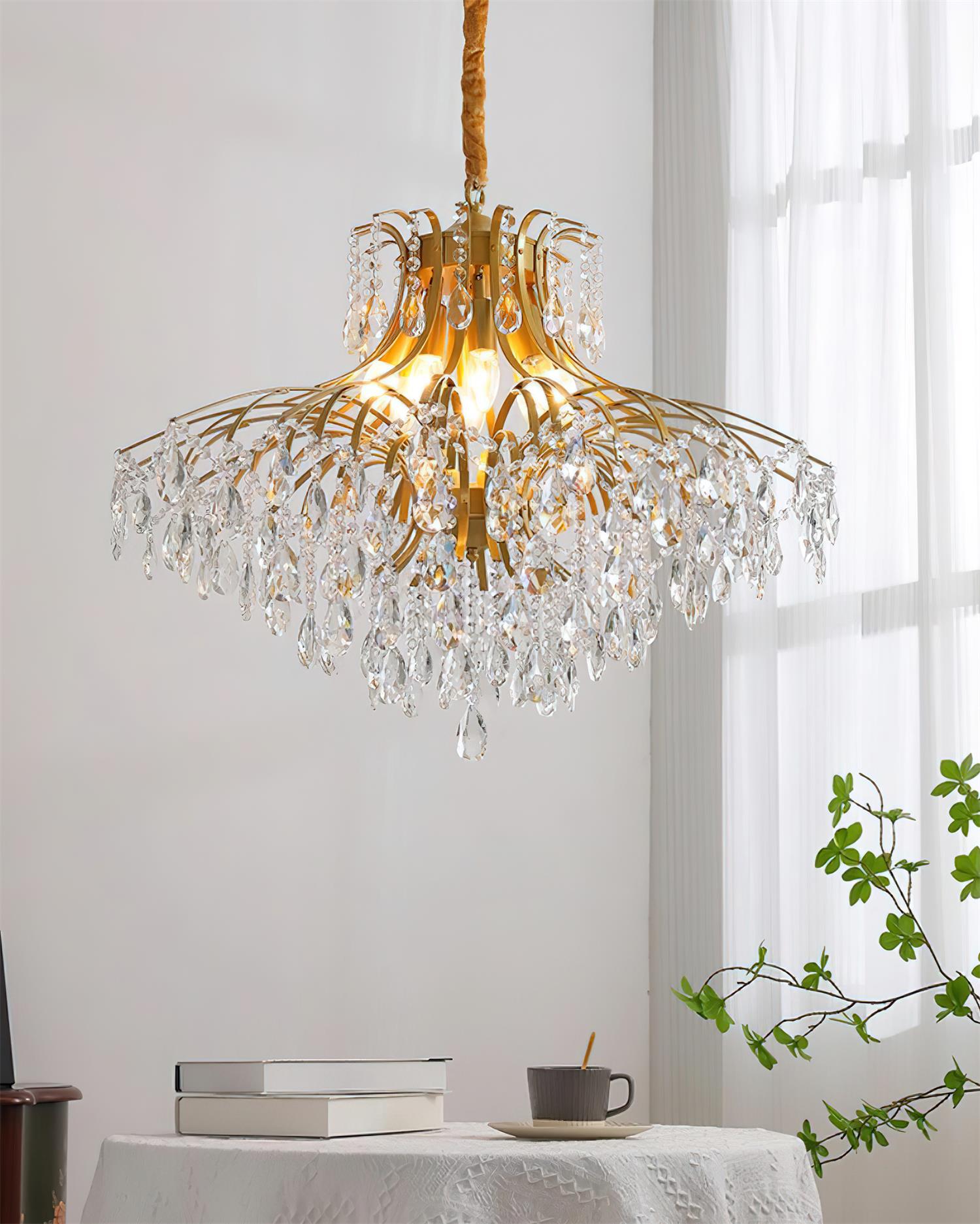 Violetfall Luxurious Crystal Wisteria Chandelier