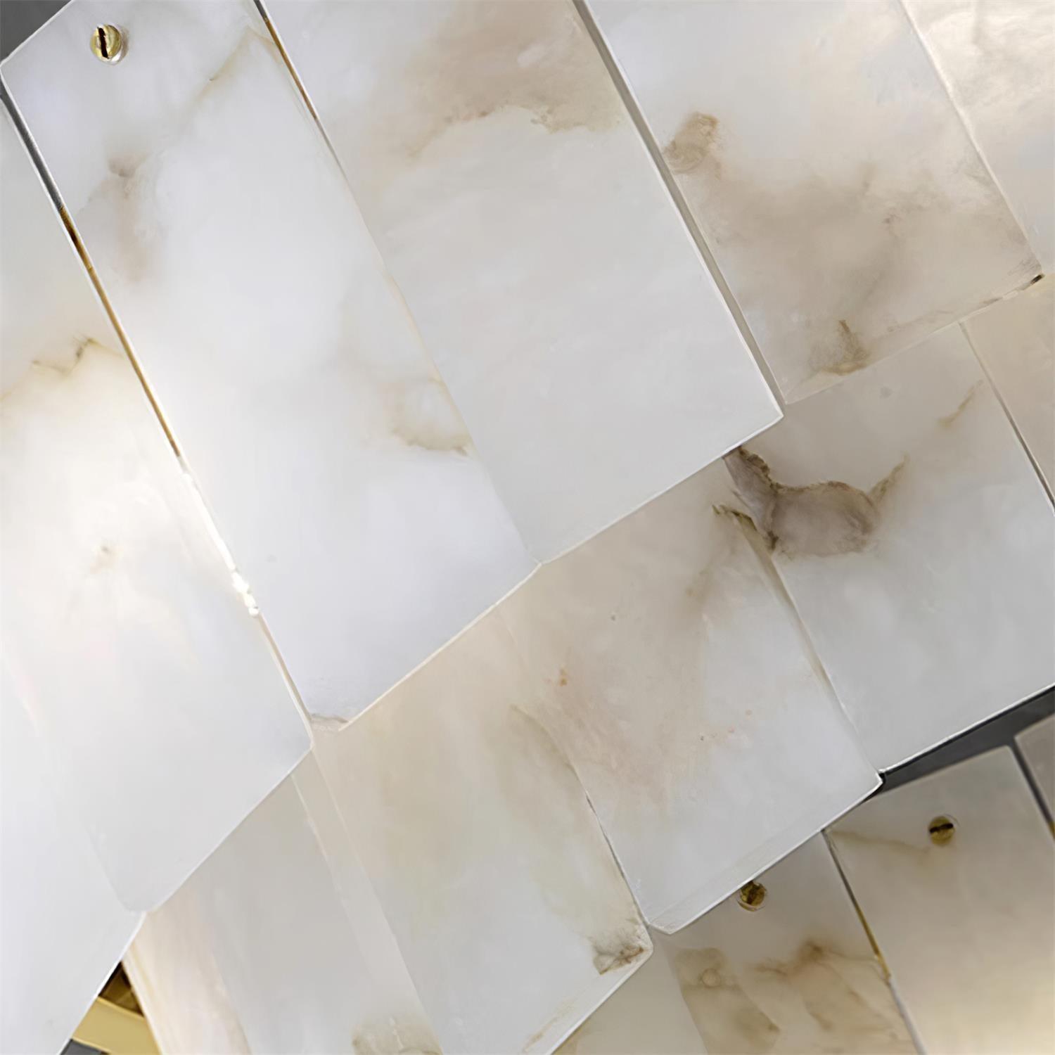 Soraya Art Deco Alabaster Chandelier Light - Blowlighting