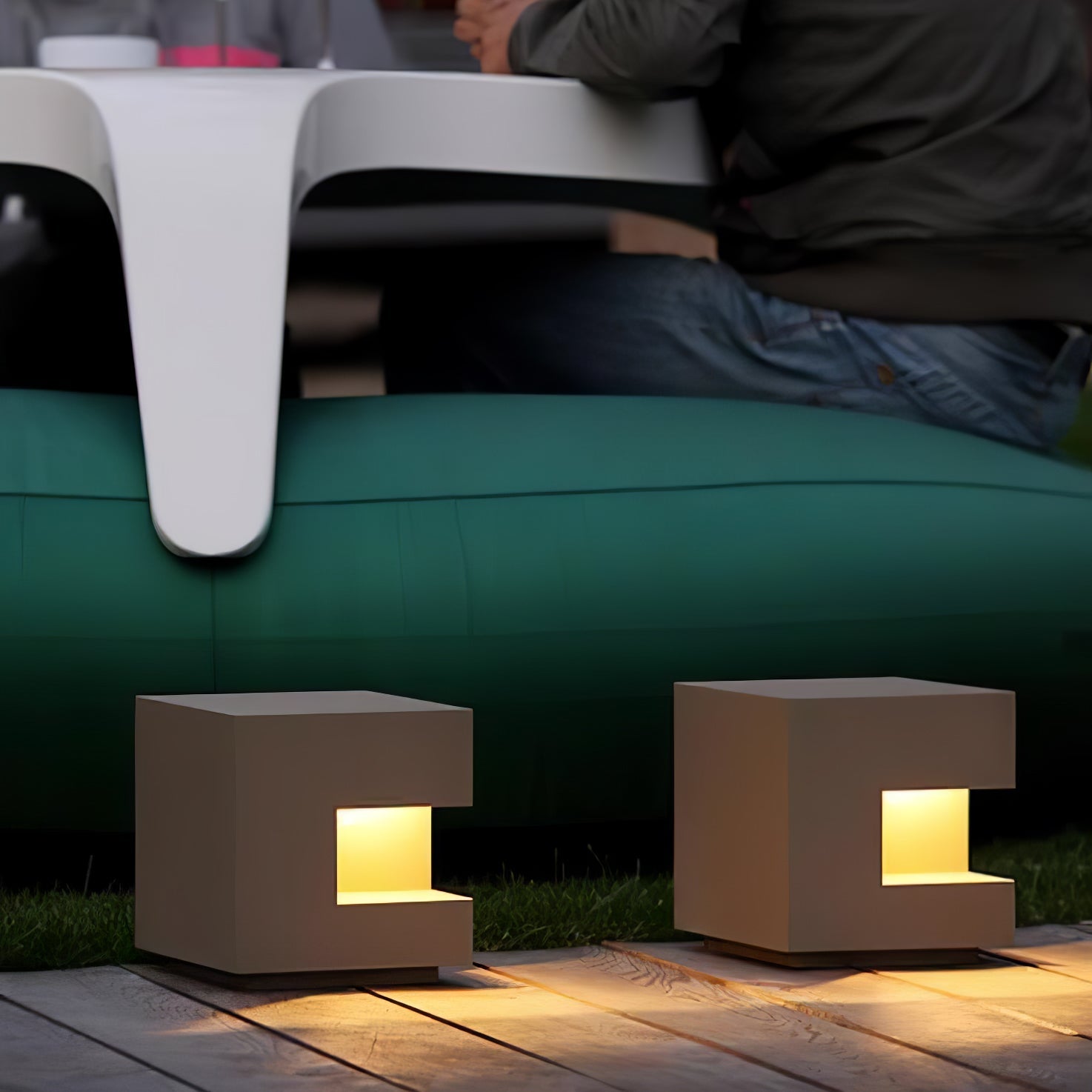 Regular Cube Post Outdoor Light - Blowlighting