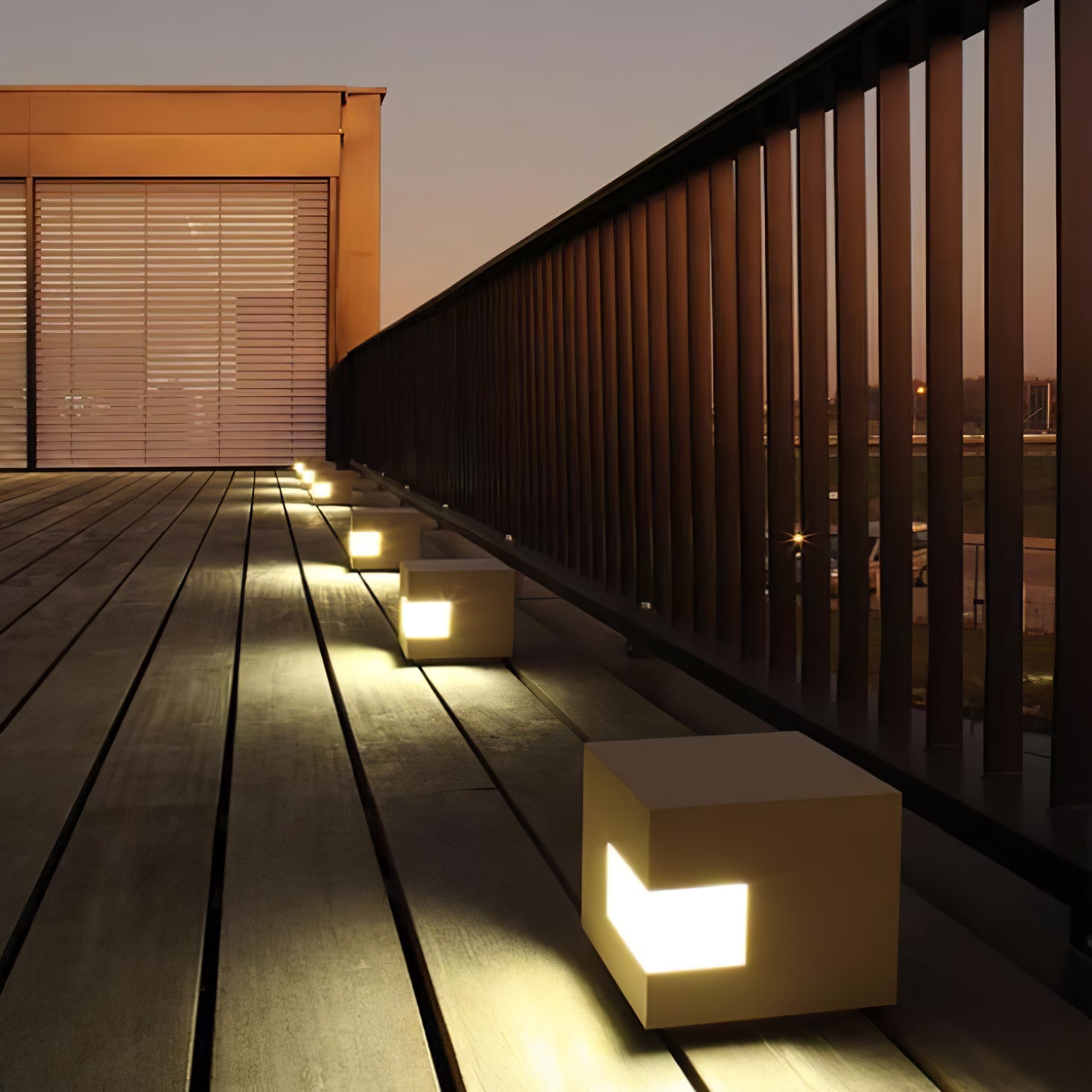 Regular Cube Post Outdoor Light - Blowlighting