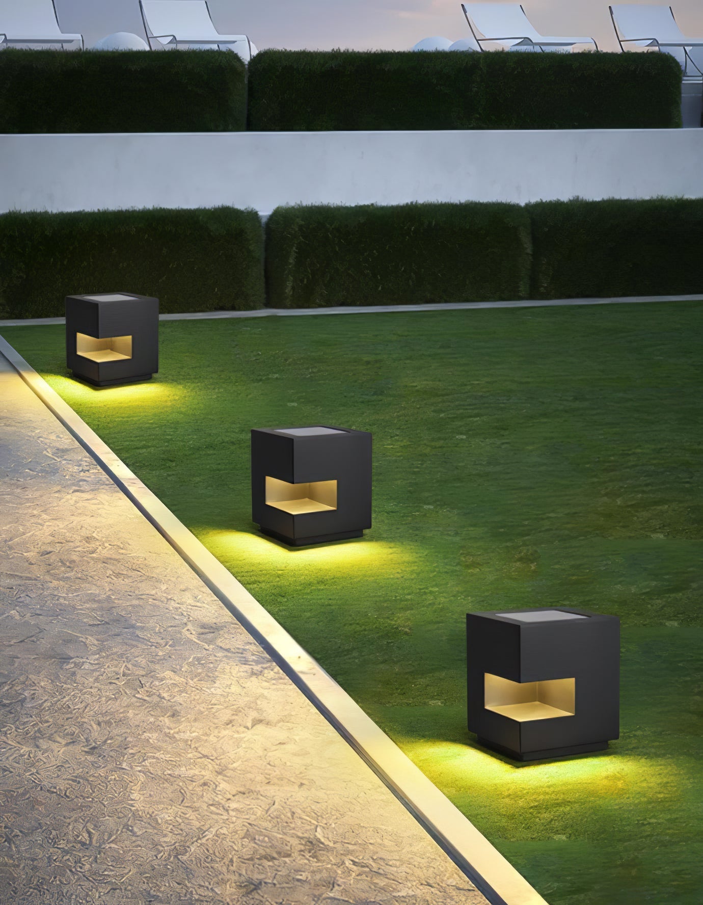 Regular Cube Post Outdoor Light - Blowlighting