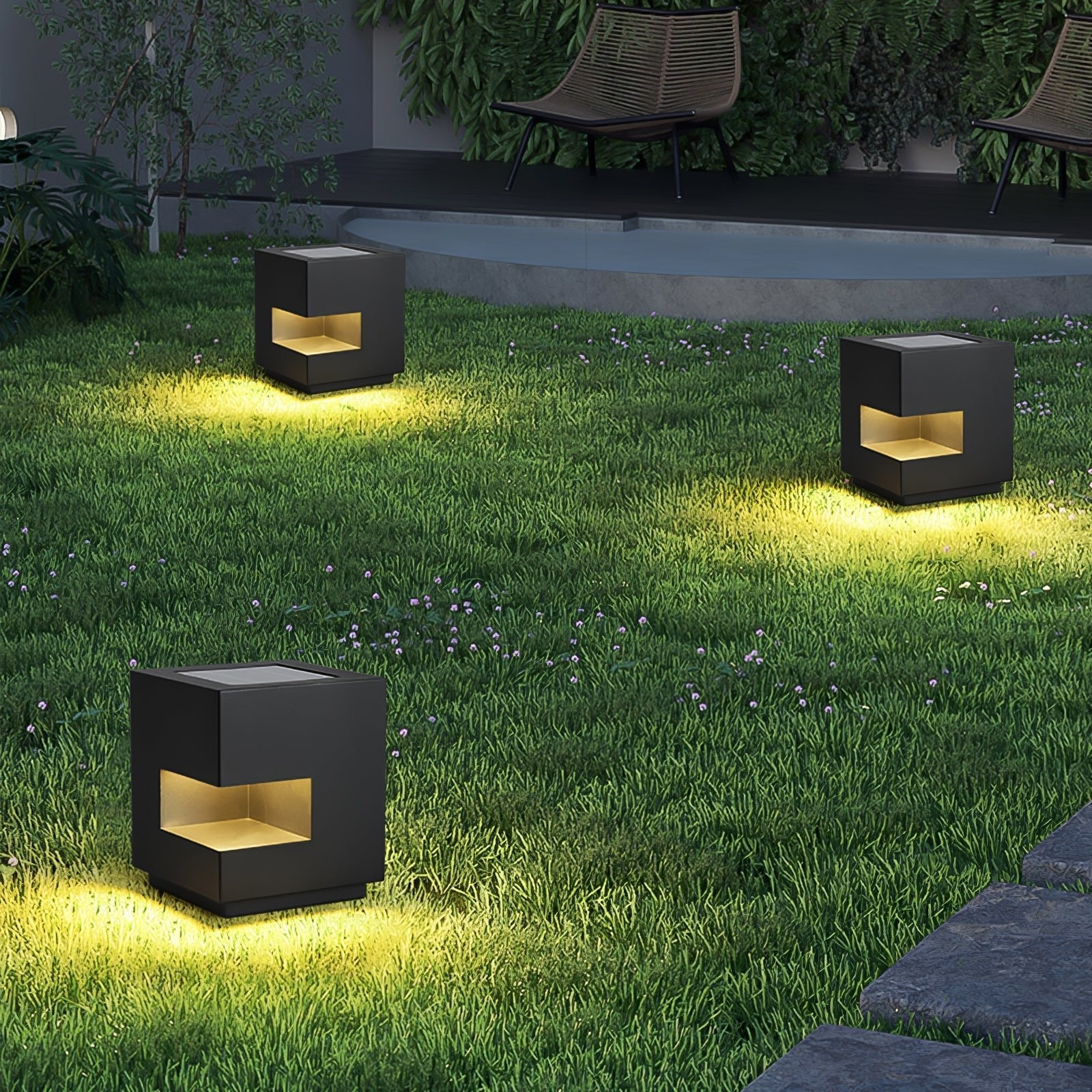 Regular Cube Post Outdoor Light - Blowlighting