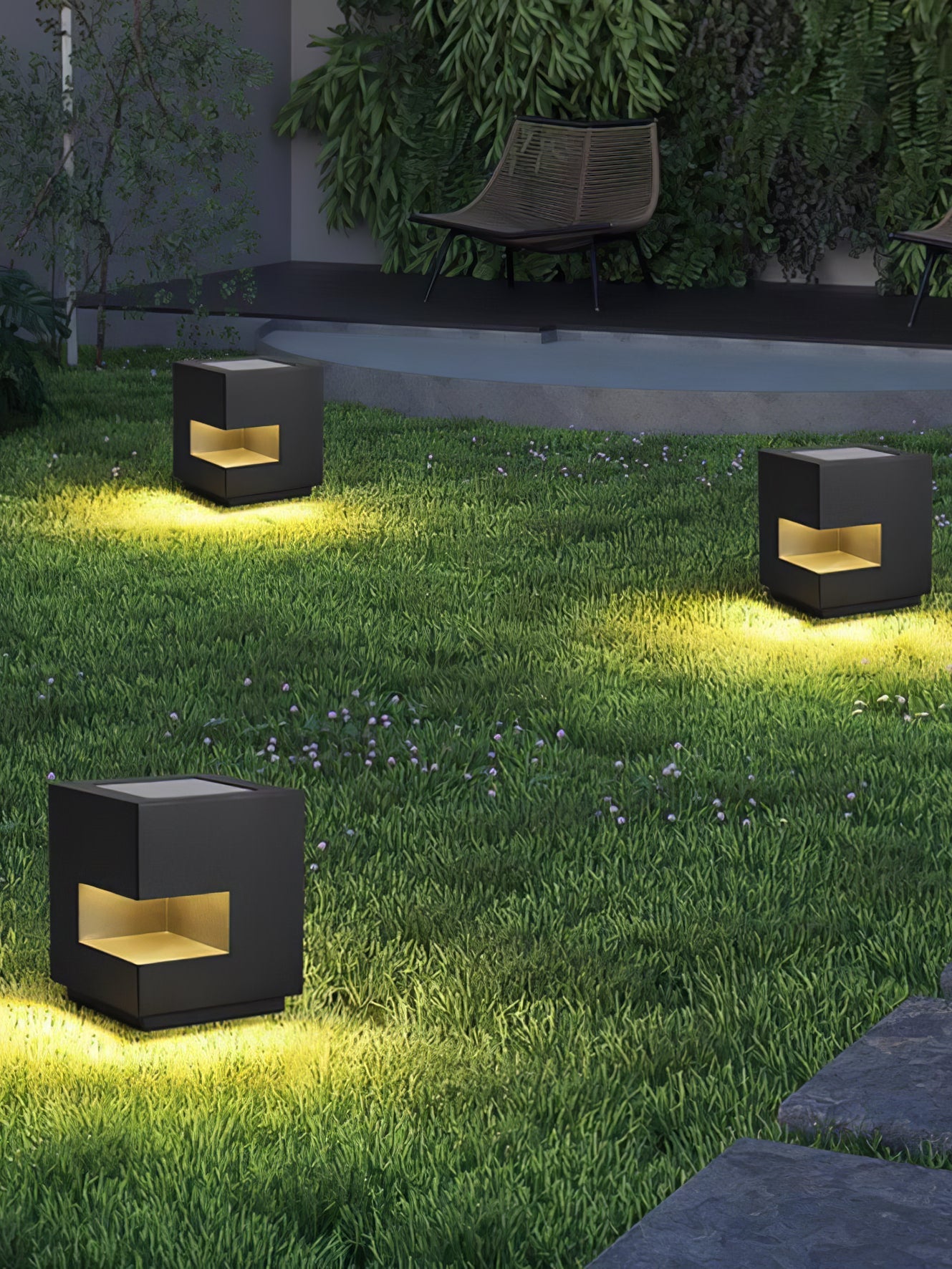 Regular Cube Post Outdoor Light - Blowlighting