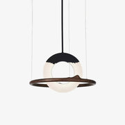 Mytalan Circular Acrylic Wood Pendant Light - Blowlighting