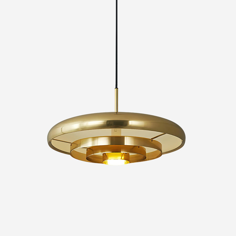 Resonant Modern Brass Pendant Light