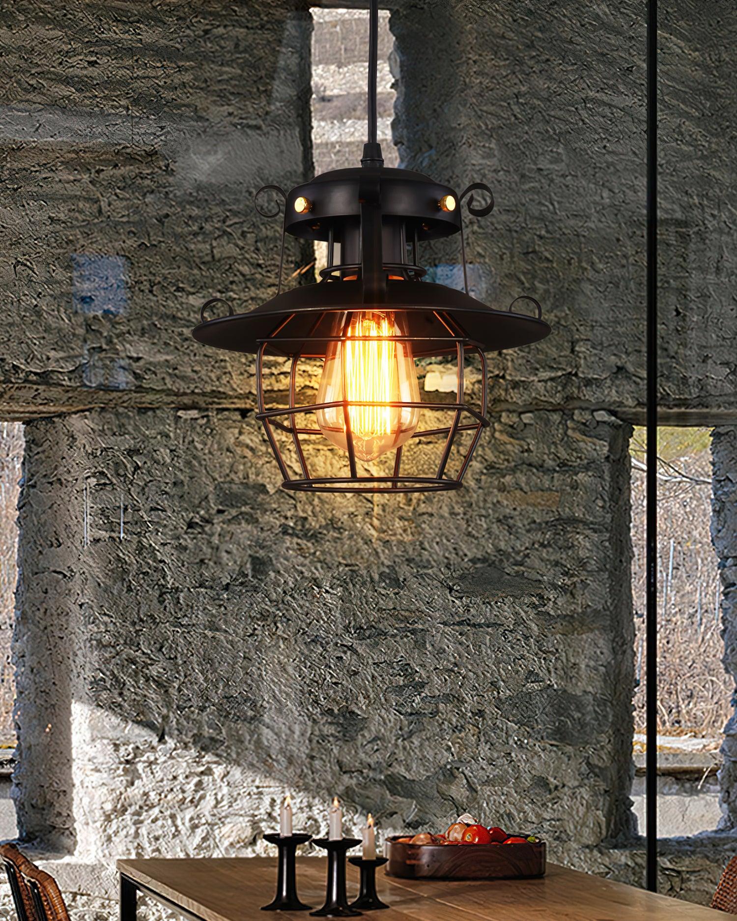 Retro Birdcage Pendant Light - Blowlighting