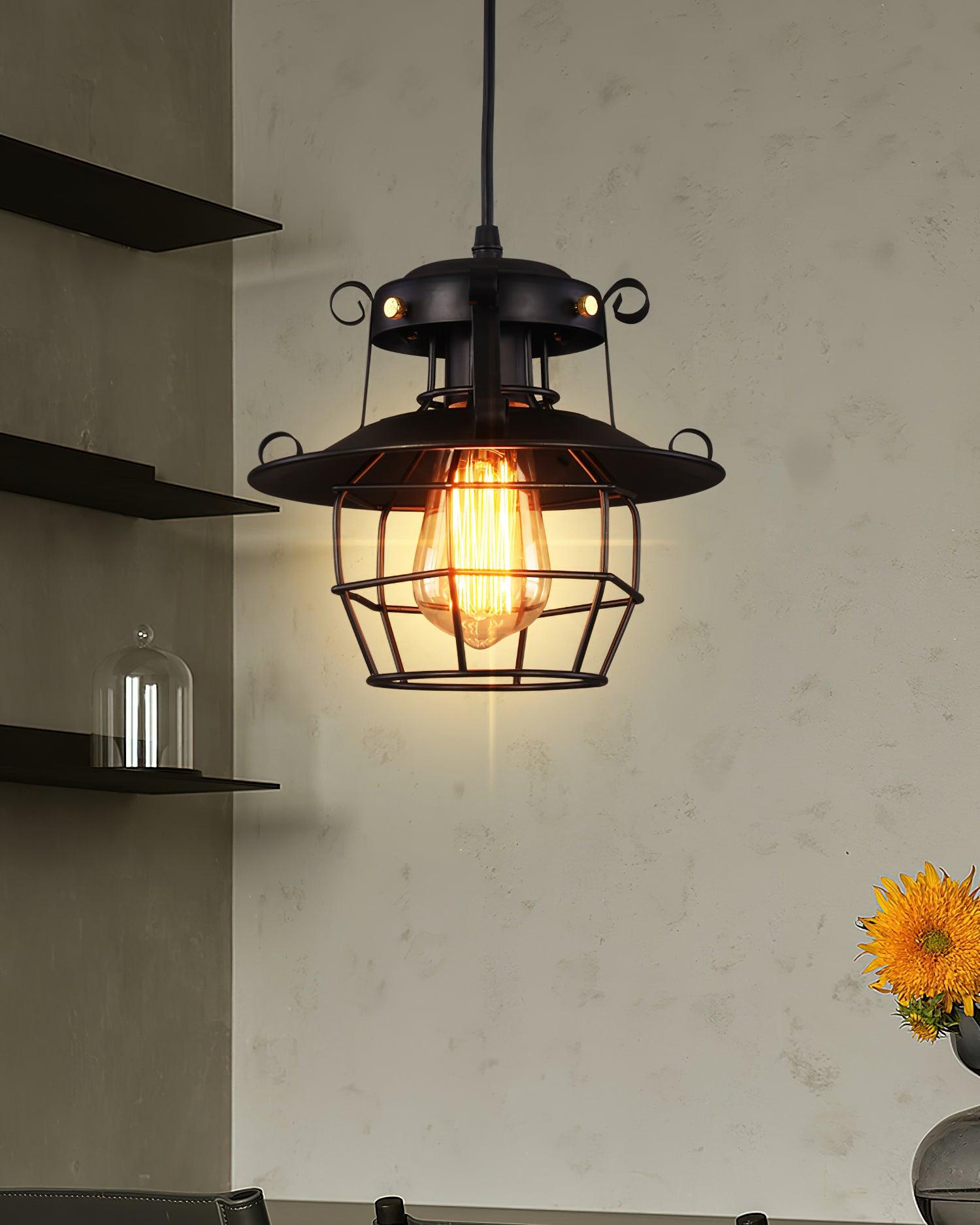 Retro Birdcage Pendant Light - Blowlighting