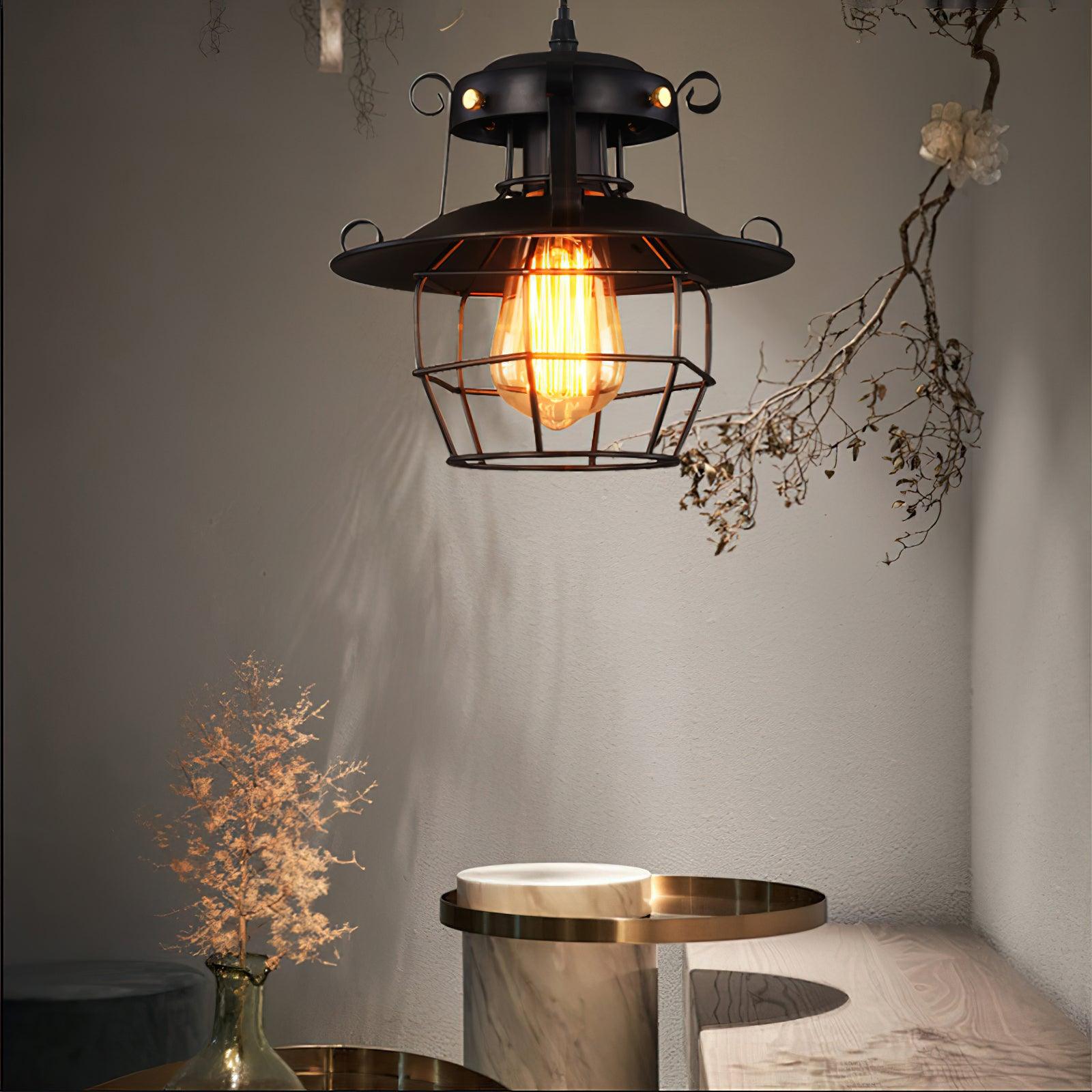 Retro Birdcage Pendant Light - Blowlighting