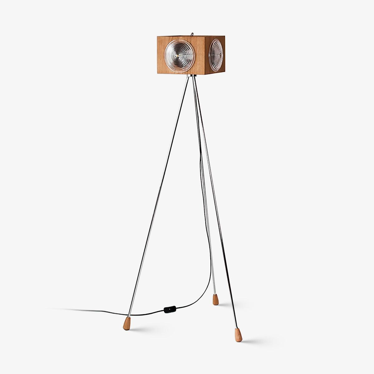 Vesoren Tripod Wood Floor Lamp - Blowlighting