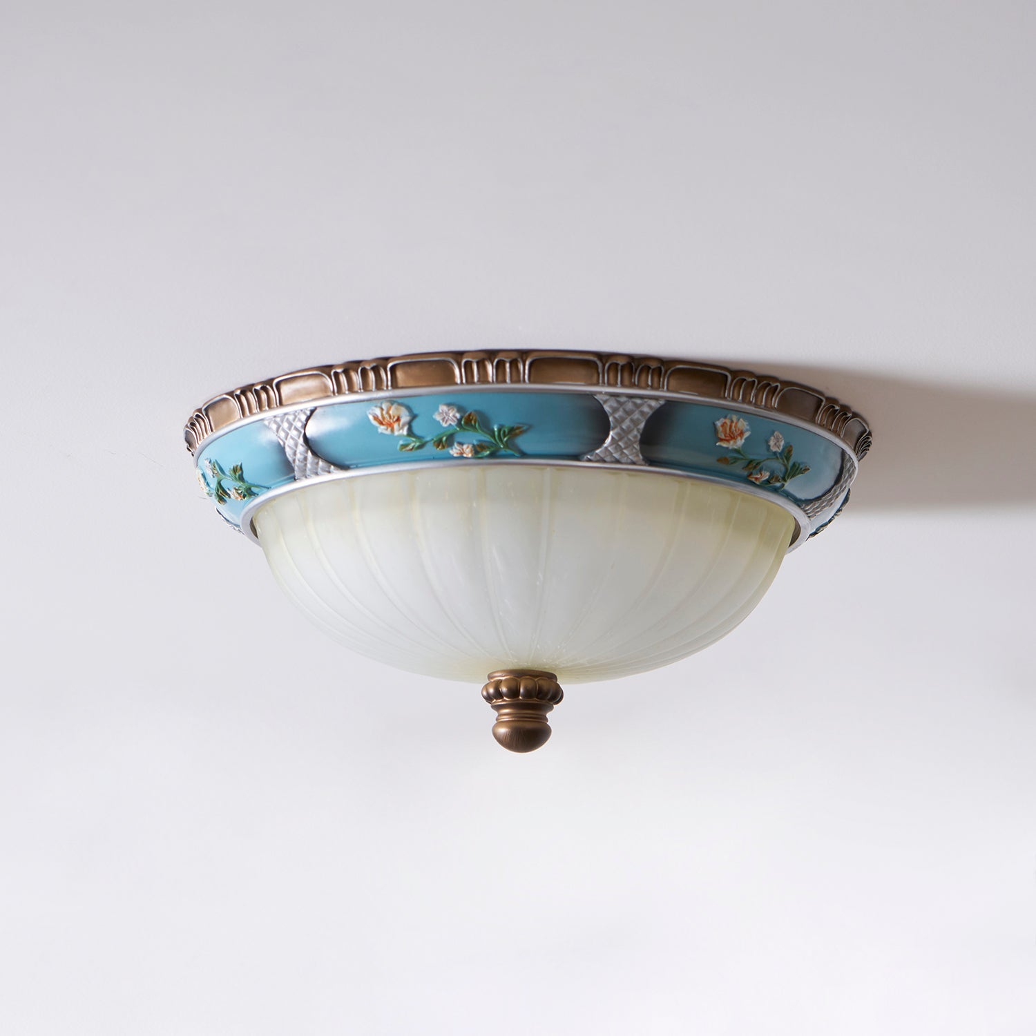 Retro Floral Resin Recessed Ceiling Light - Blowlighting