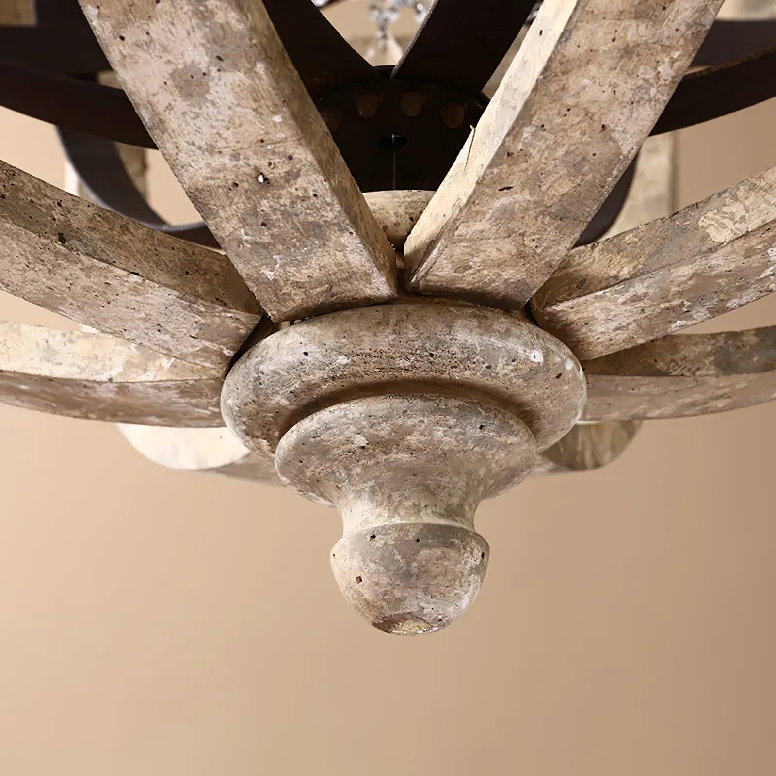 Retro Globe Weathered Chandelier - Blowlighting