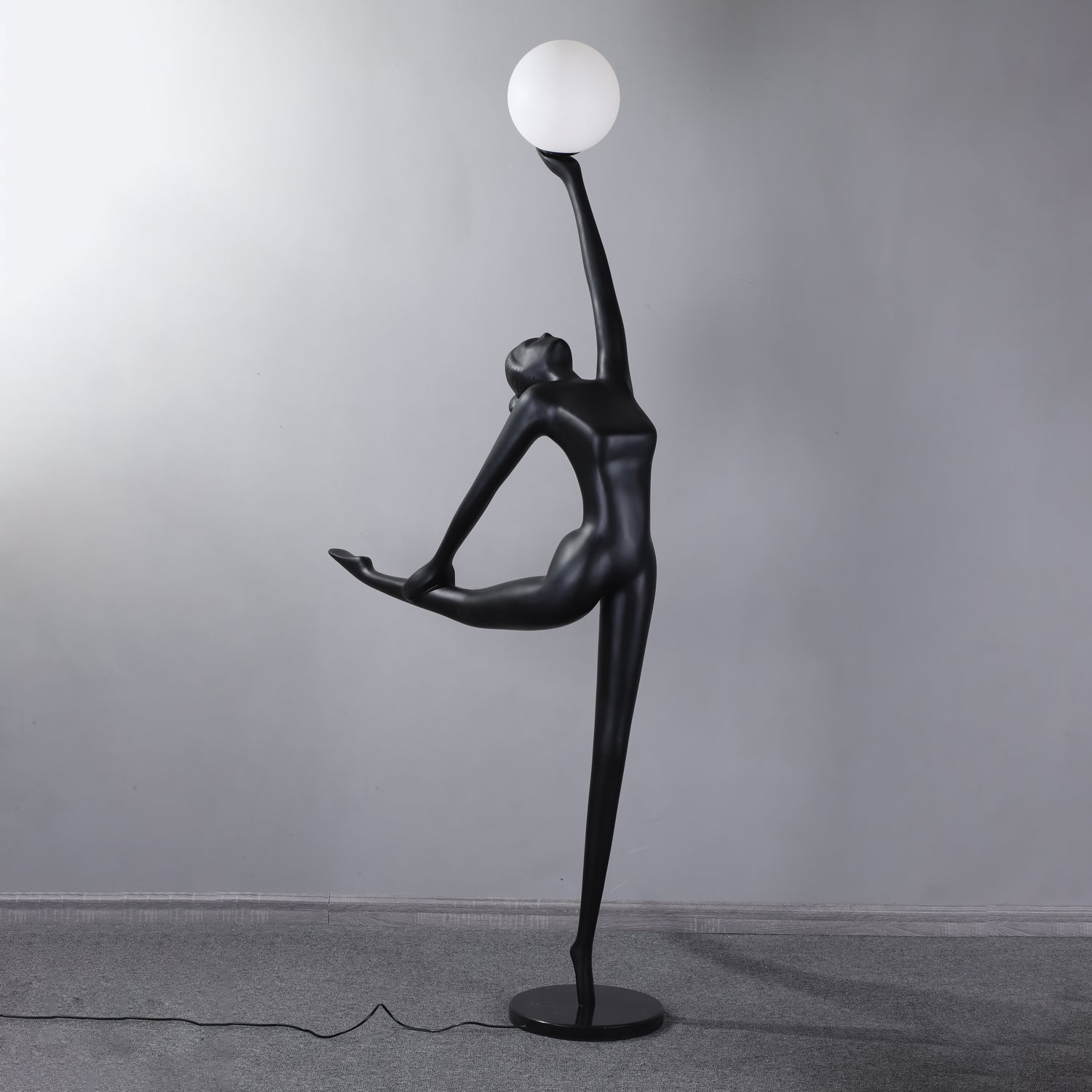 Lyrielle Ballerina Black Metal Floor Lamp - Blowlighting