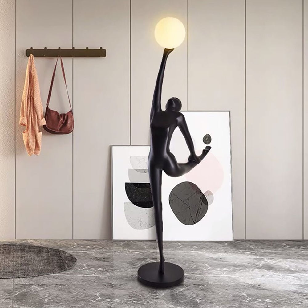 Lyrielle Ballerina Black Metal Floor Lamp - Blowlighting