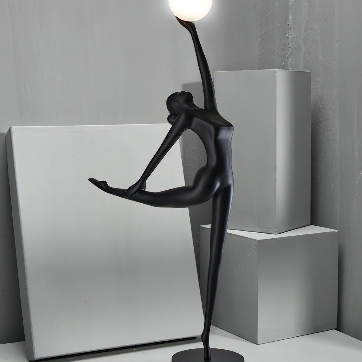 Lyrielle Ballerina Black Metal Floor Lamp - Blowlighting
