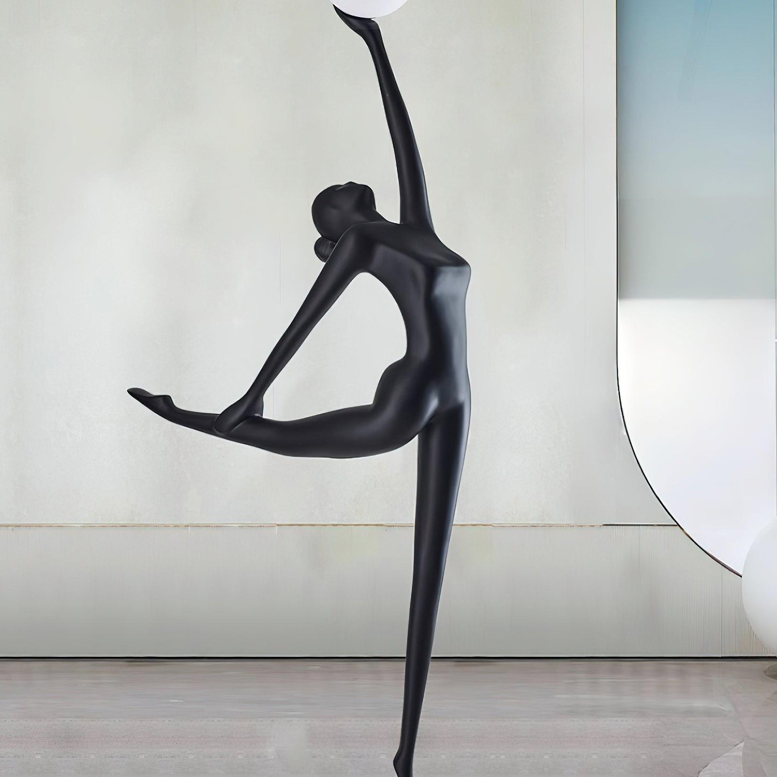 Lyrielle Ballerina Black Metal Floor Lamp - Blowlighting