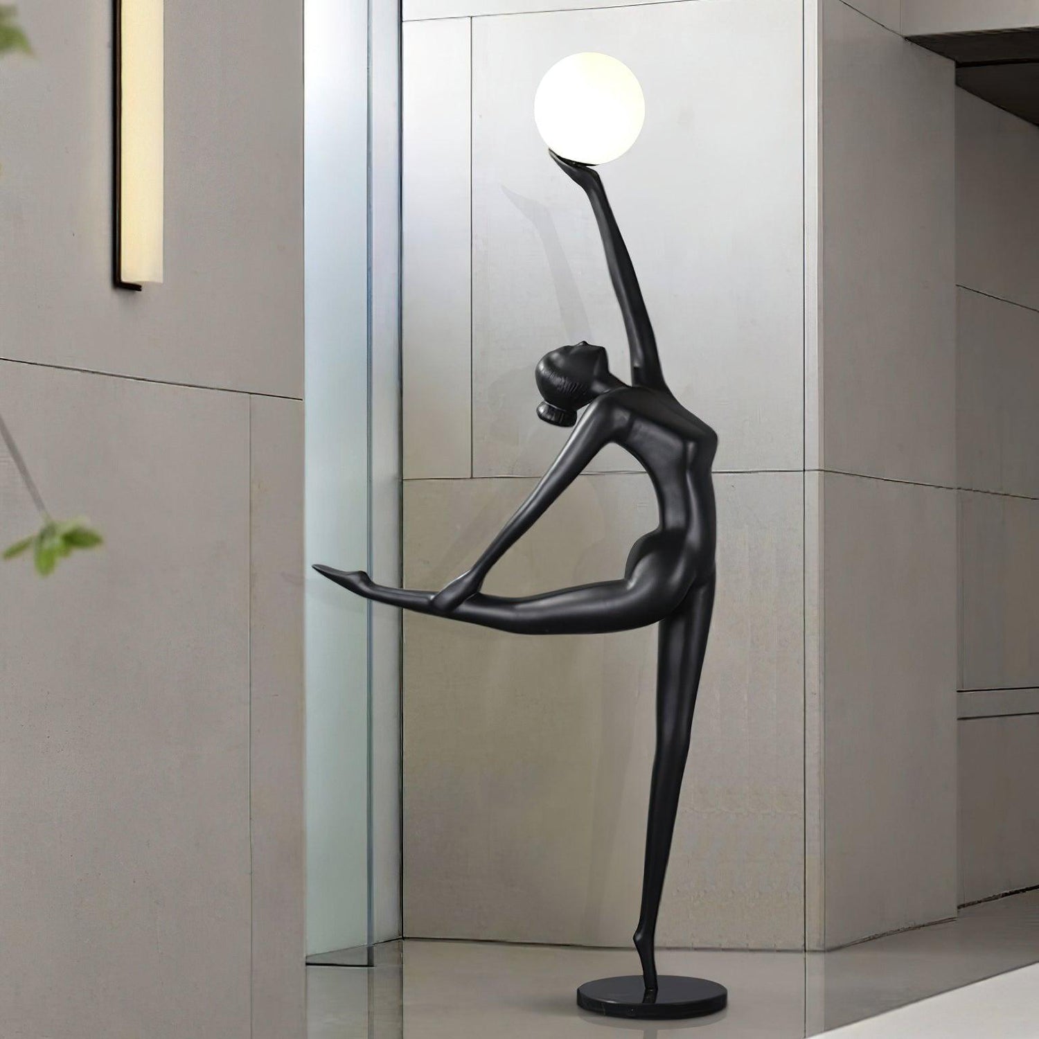 Lyrielle Ballerina Black Metal Floor Lamp - Blowlighting