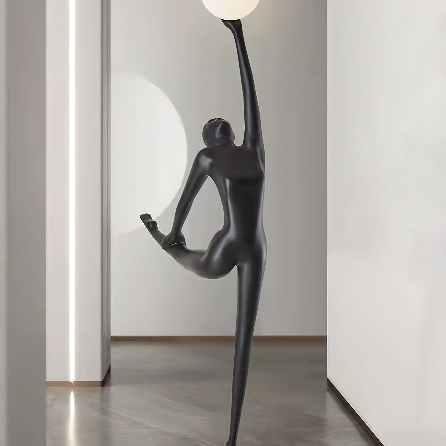 Lyrielle Ballerina Black Metal Floor Lamp - Blowlighting