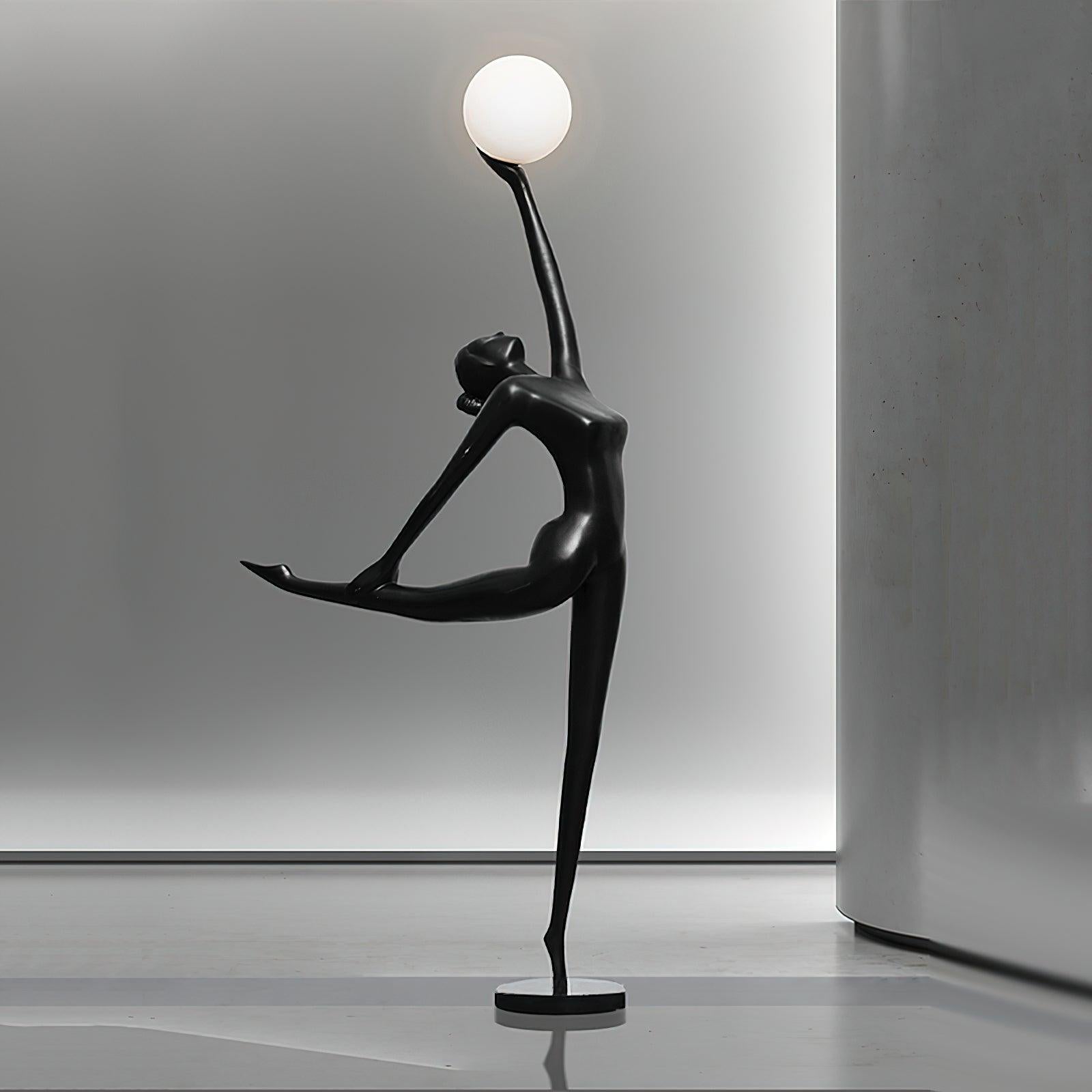 Lyrielle Ballerina Black Metal Floor Lamp - Blowlighting