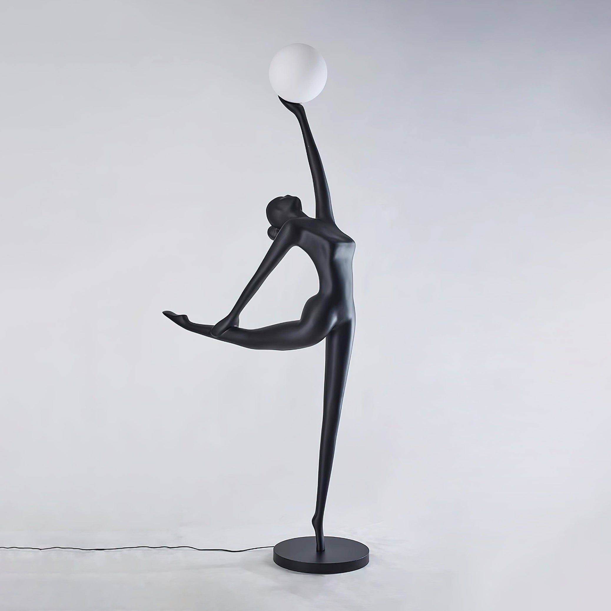 Lyrielle Ballerina Black Metal Floor Lamp - Blowlighting