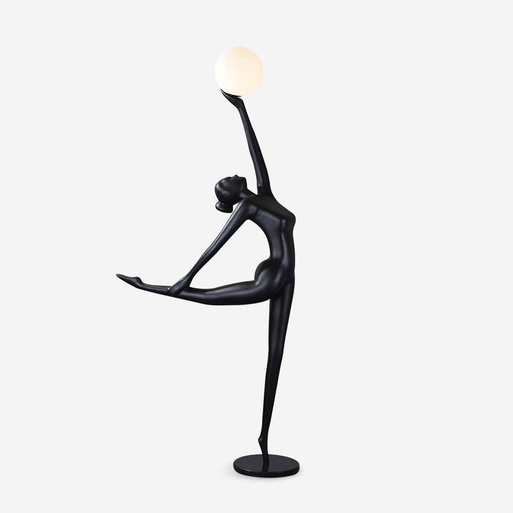 Lyrielle Ballerina Black Metal Floor Lamp - Blowlighting