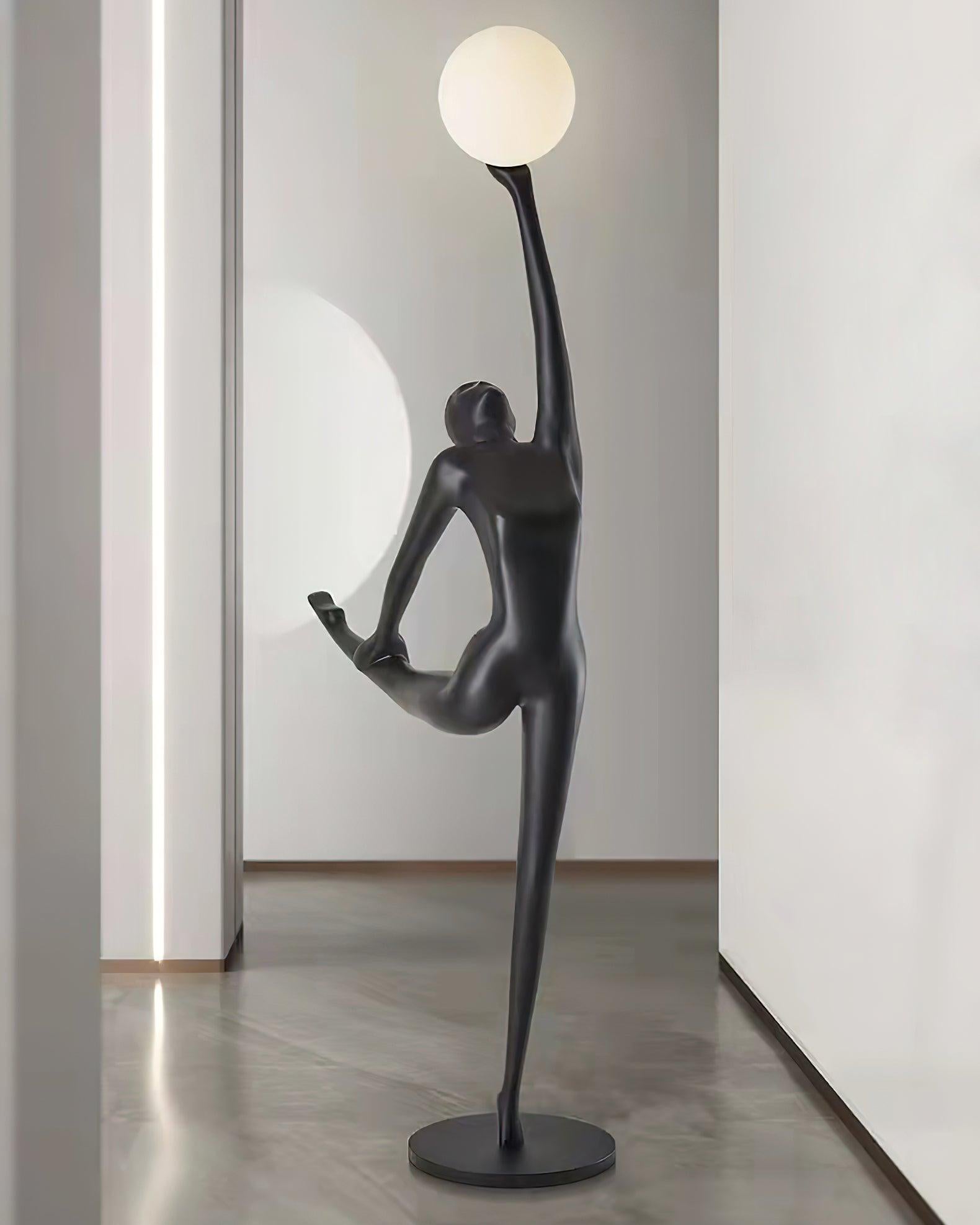 Lyrielle Ballerina Black Metal Floor Lamp - Blowlighting