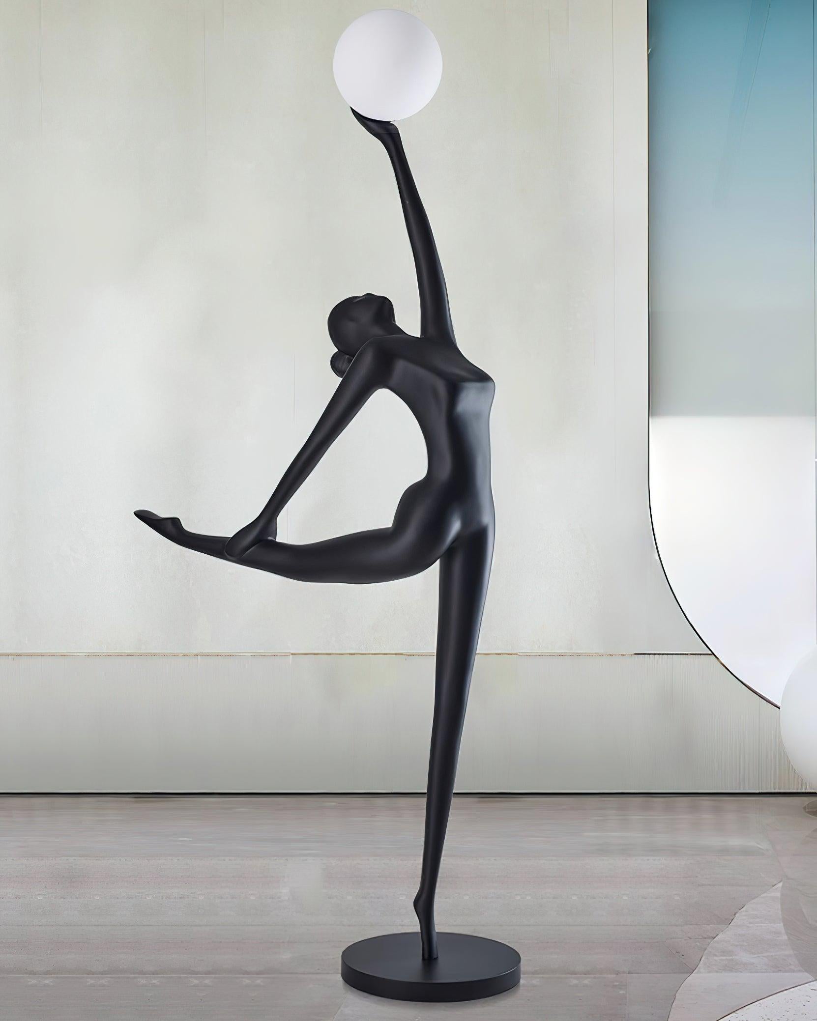 Lyrielle Ballerina Black Metal Floor Lamp - Blowlighting