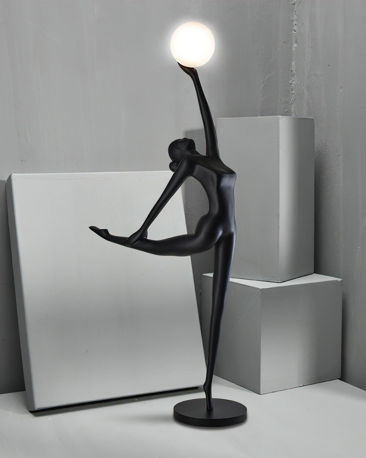 Lyrielle Ballerina Black Metal Floor Lamp - Blowlighting