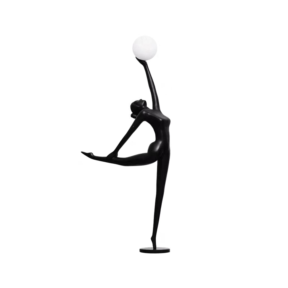 Lyrielle Ballerina Black Metal Floor Lamp - Blowlighting