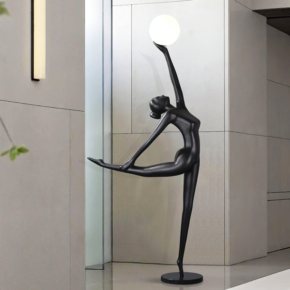 Lyrielle Ballerina Black Metal Floor Lamp - Blowlighting
