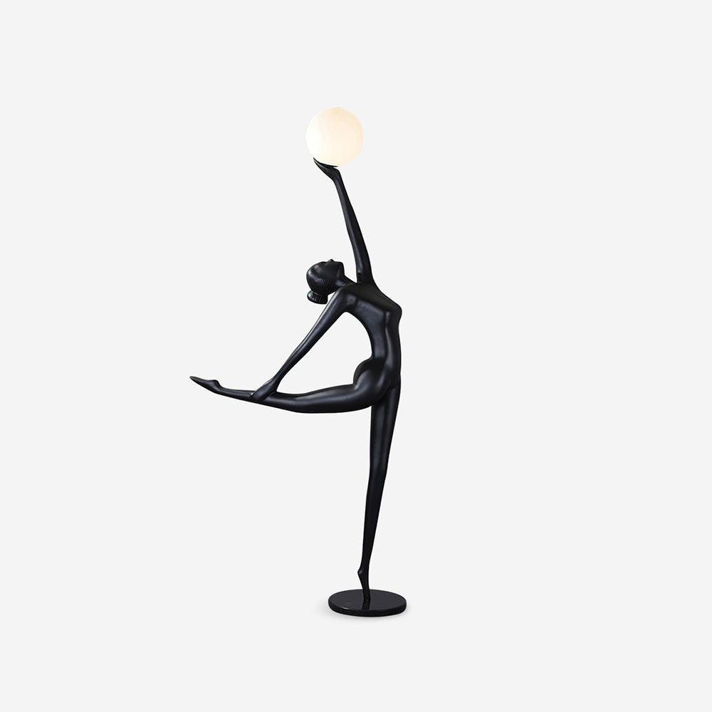 Lyrielle Ballerina Black Metal Floor Lamp - Blowlighting