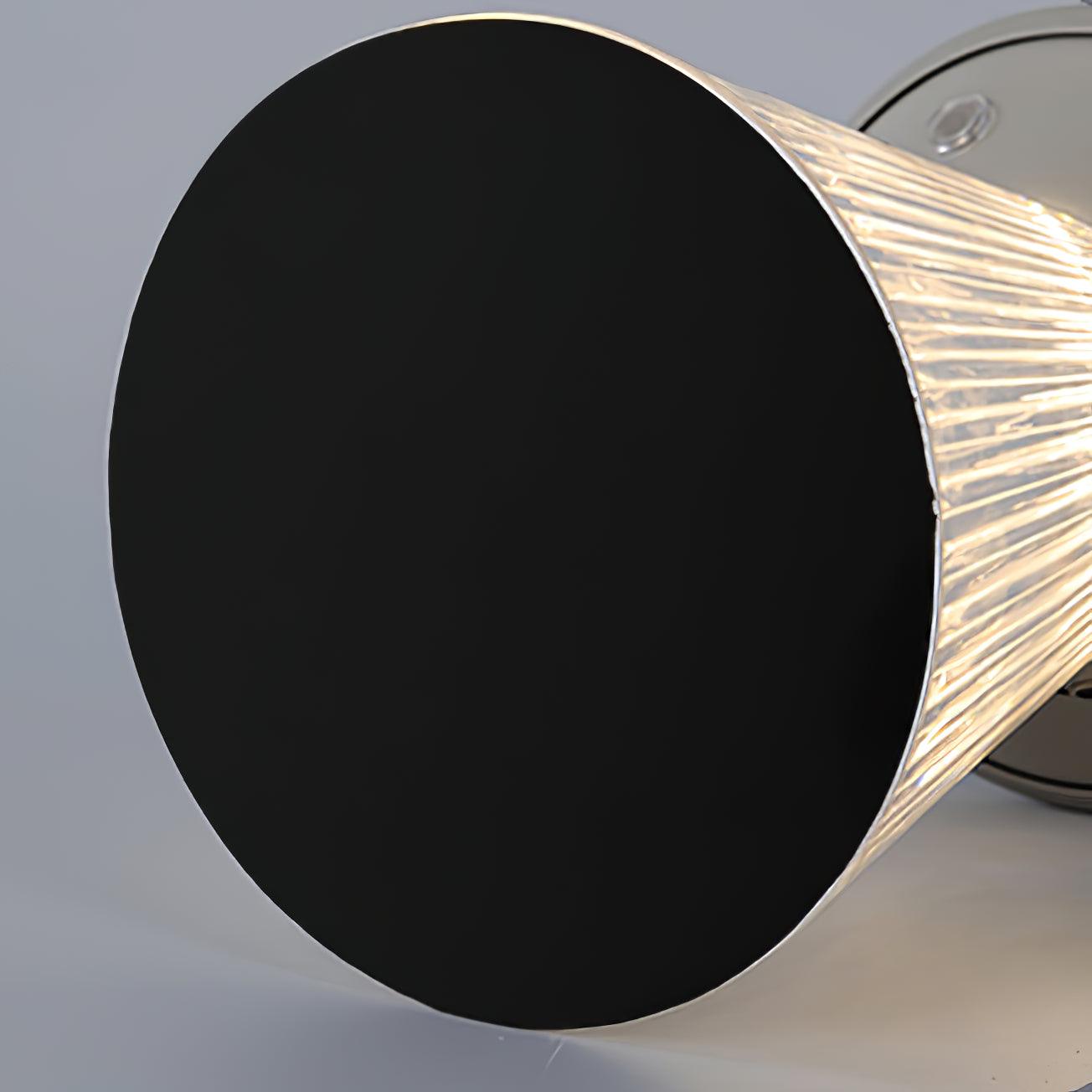 Ribbed Acrylic Built-in Battery Table Lamp - Blowlighting