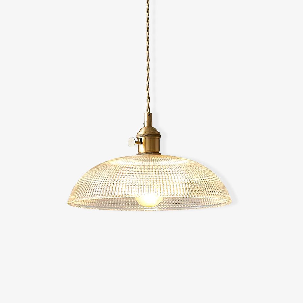 Ribbed Spiral Pendant Light - Blowlighting