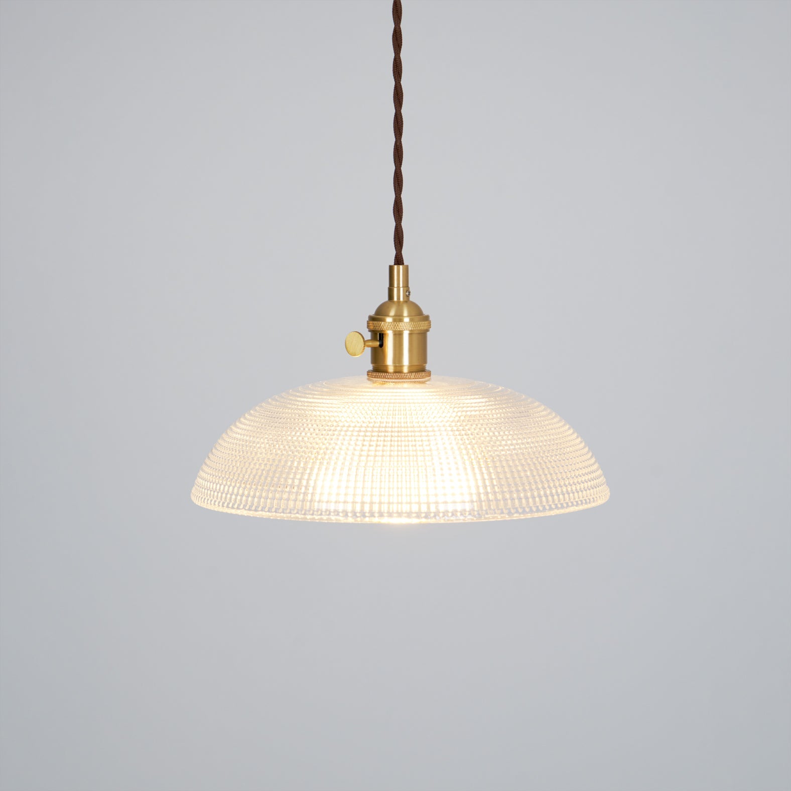 Ribbed Spiral Pendant Light - Blowlighting