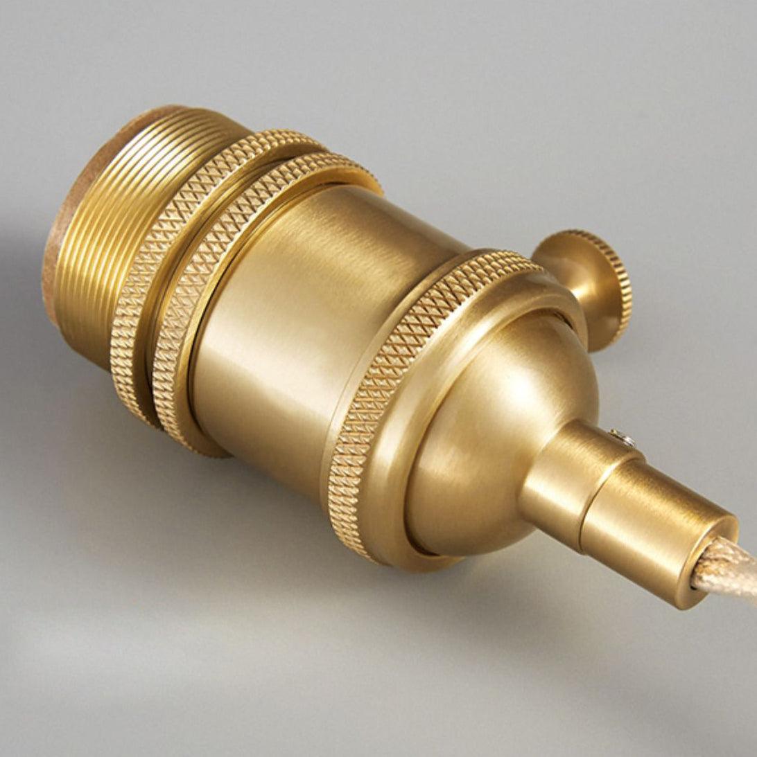 Ribbed Spiral Pendant Swag Light - Blowlighting