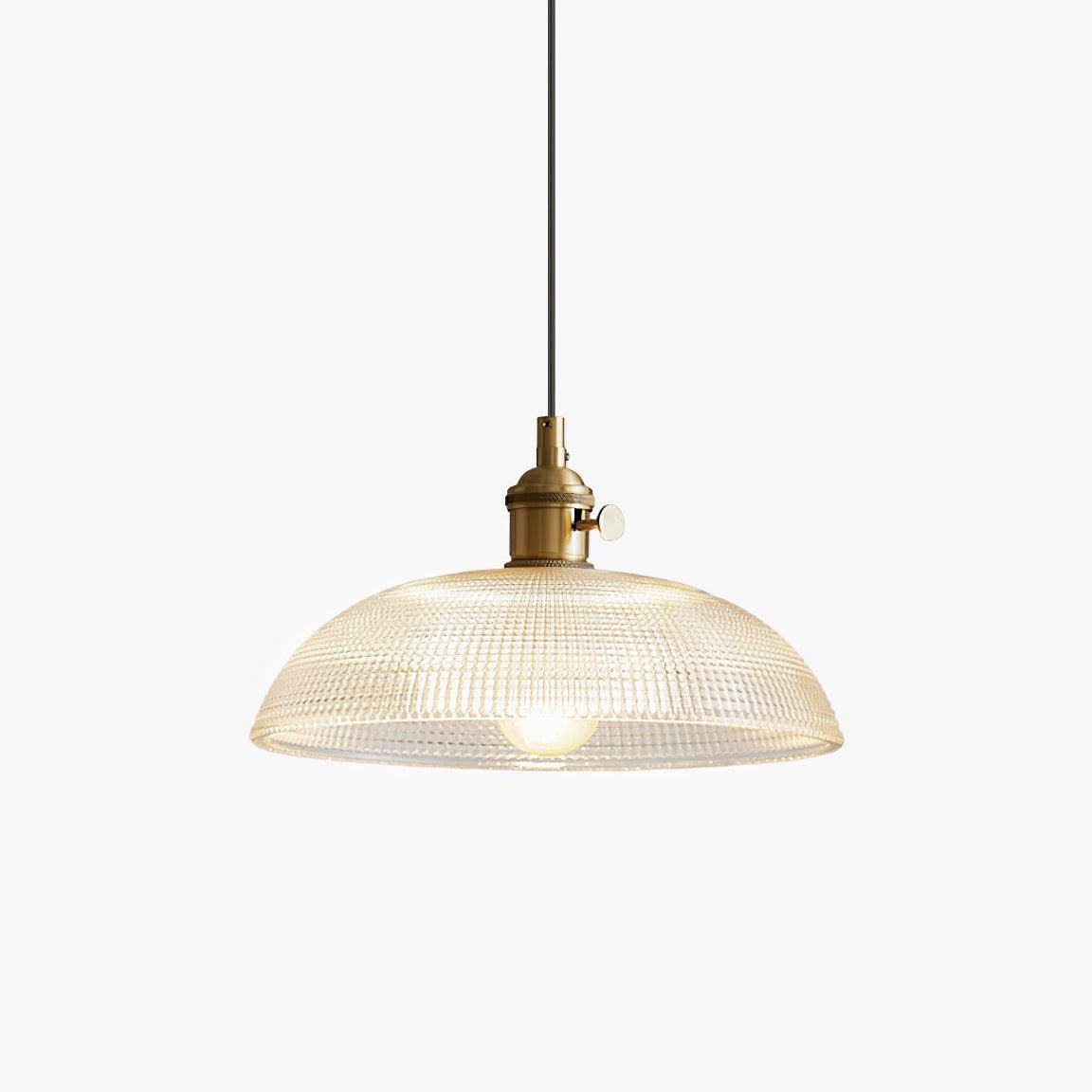 Ribbed Spiral Pendant Swag Light - Blowlighting