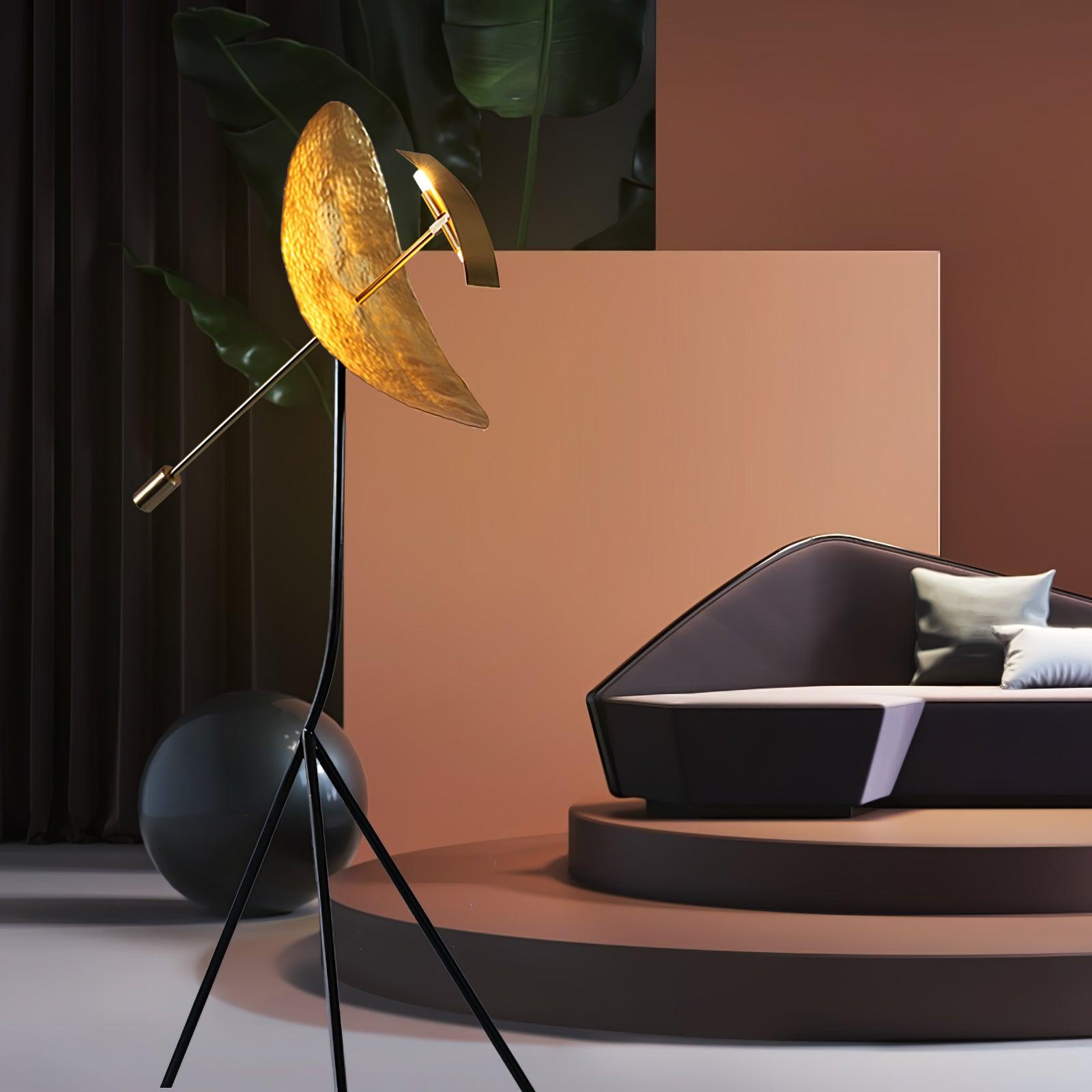 Aurelia Sculptural Metal Floor Lamp - Blowlighting
